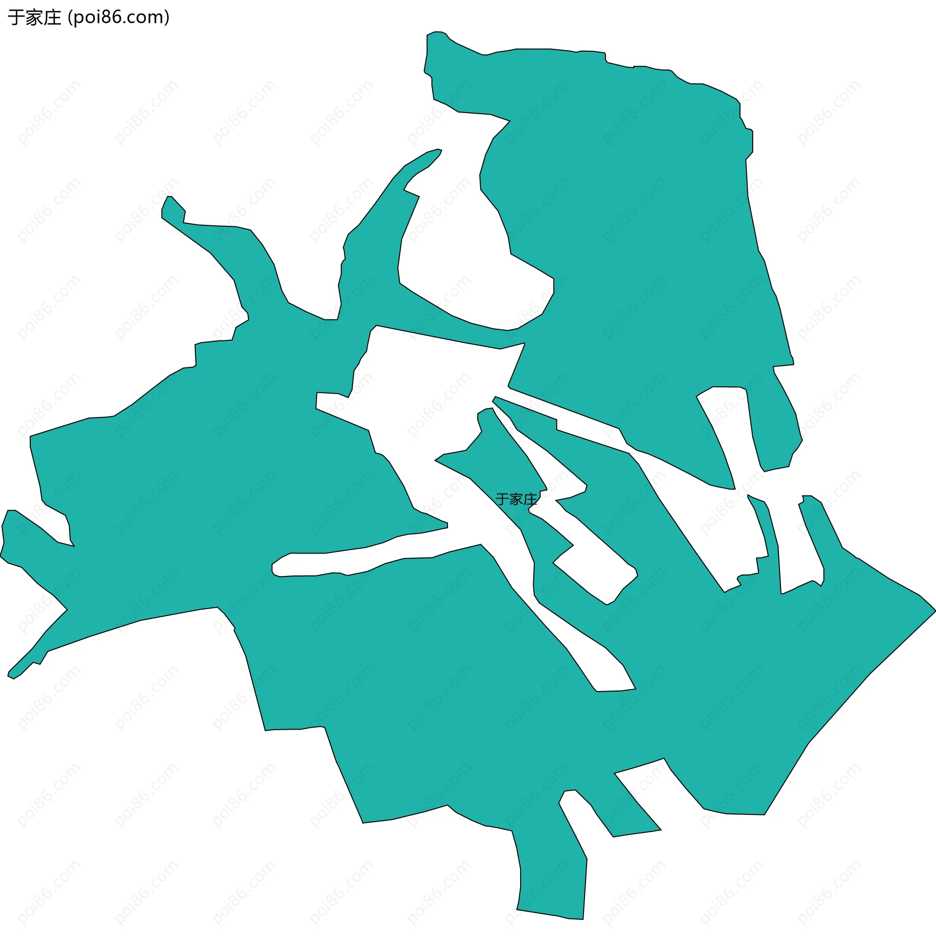 于家庄边界地图
