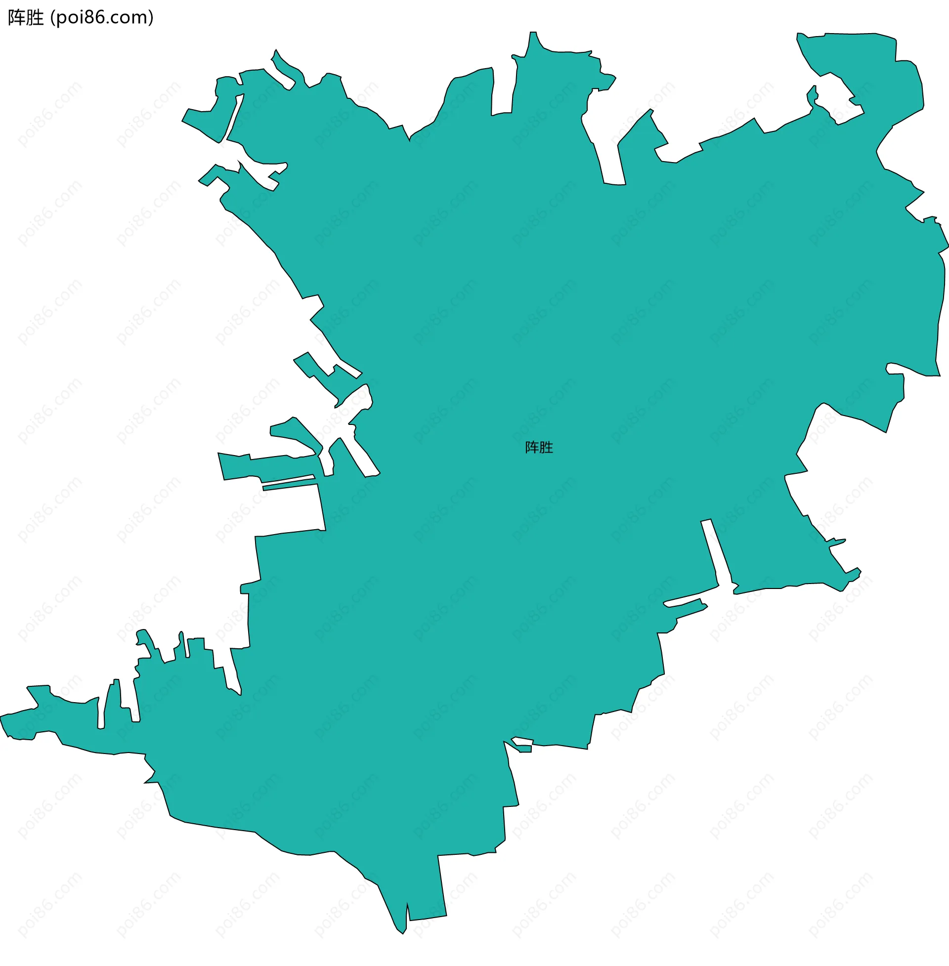 阵胜边界地图