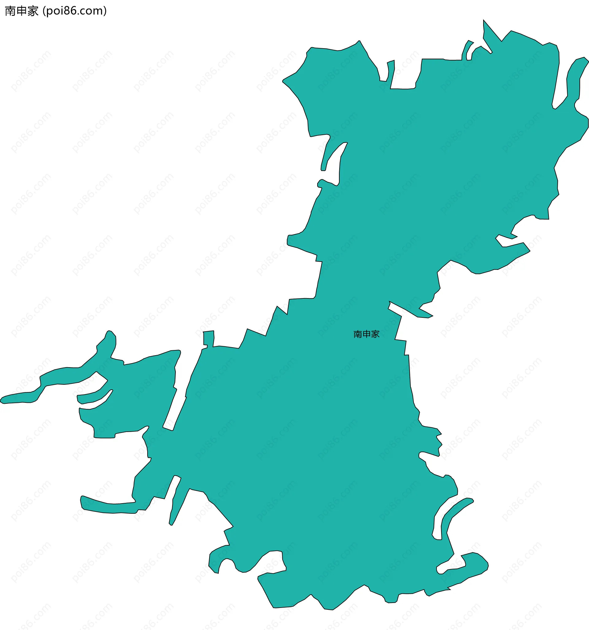 南申家边界地图