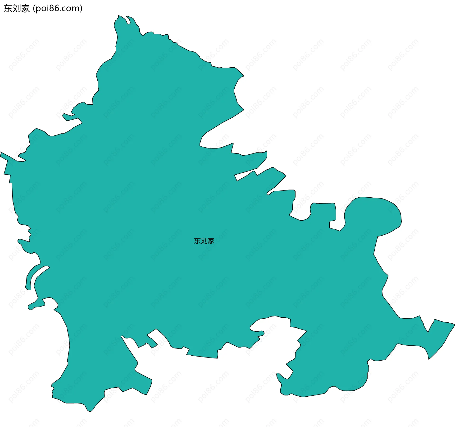 东刘家边界地图