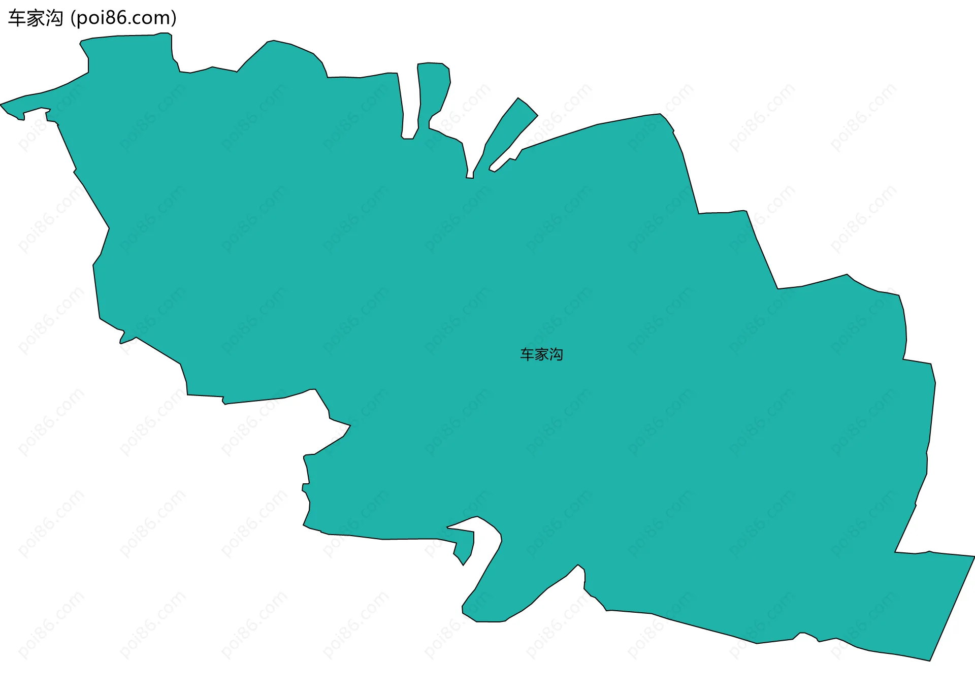 车家沟边界地图
