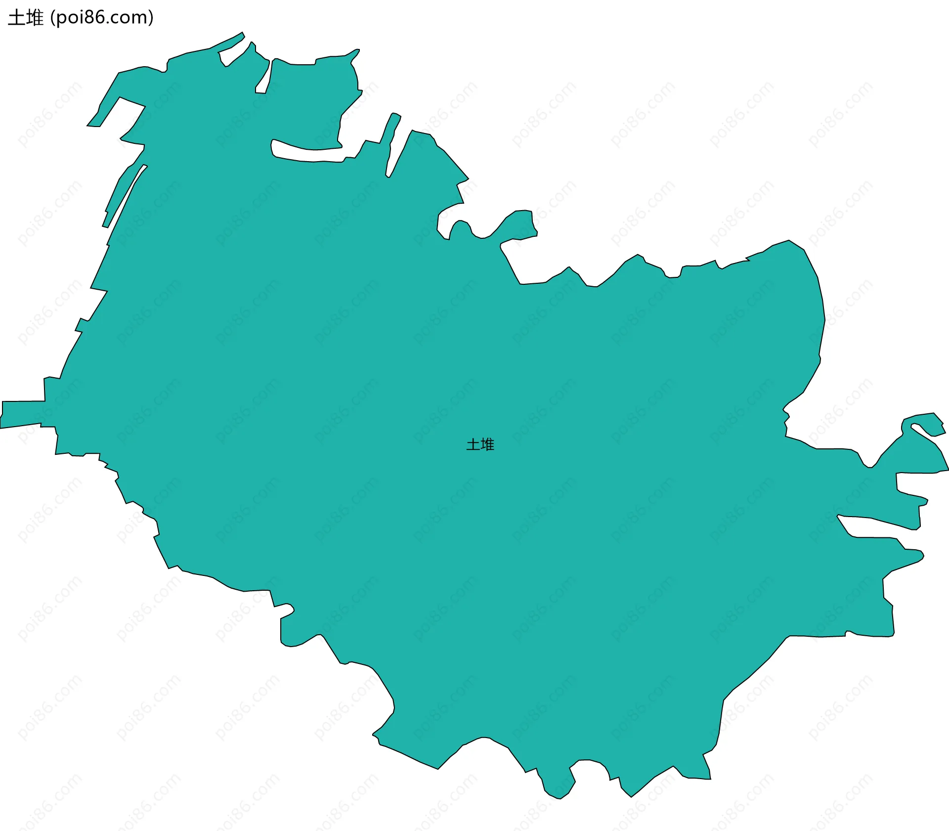 土堆边界地图