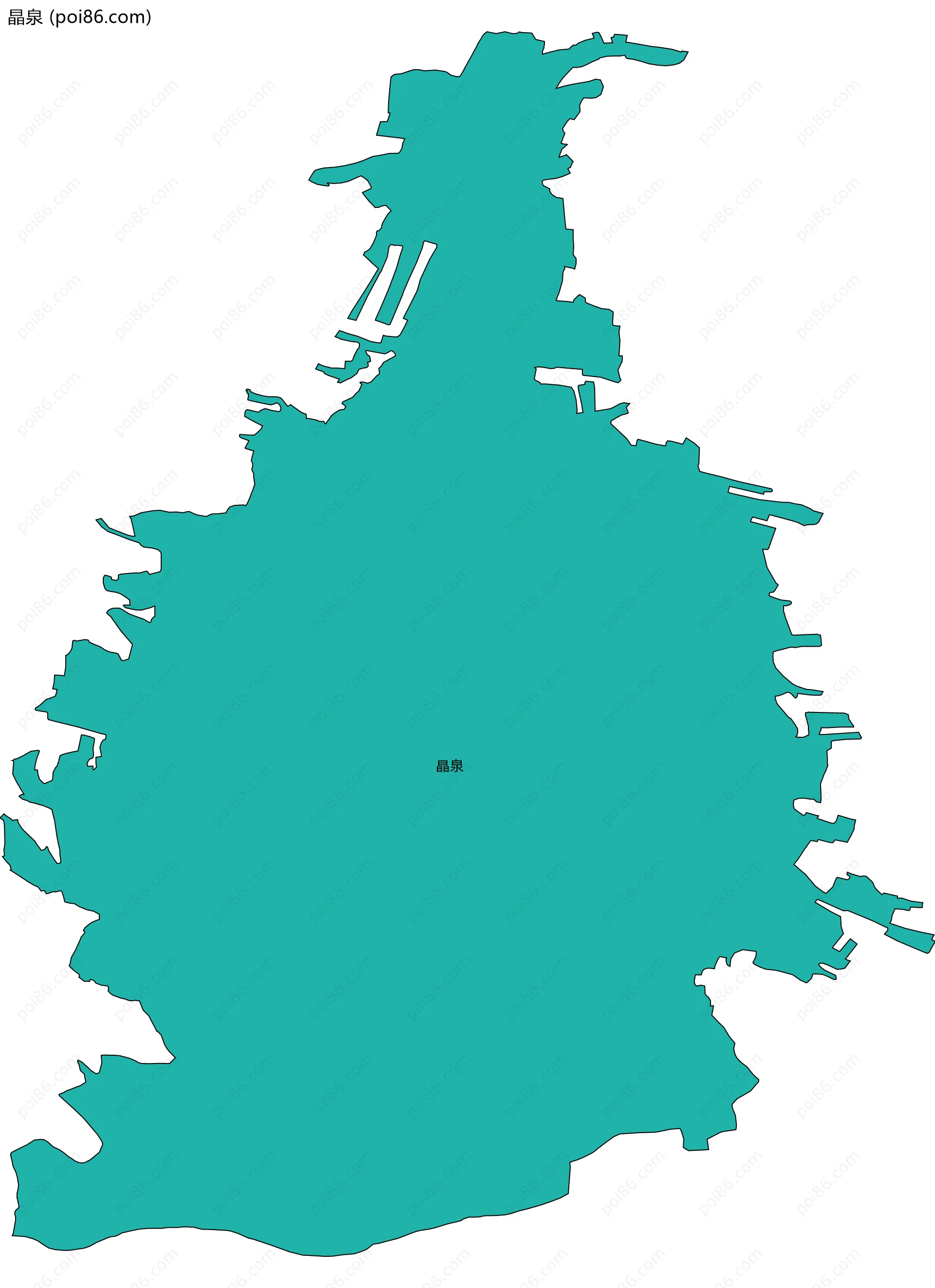 晶泉边界地图