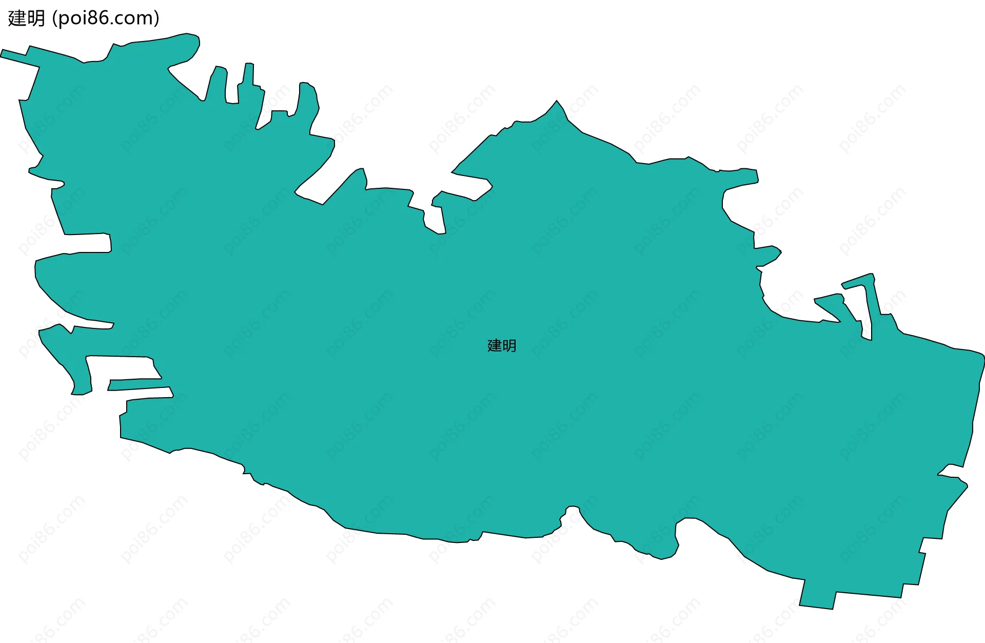 建明边界地图