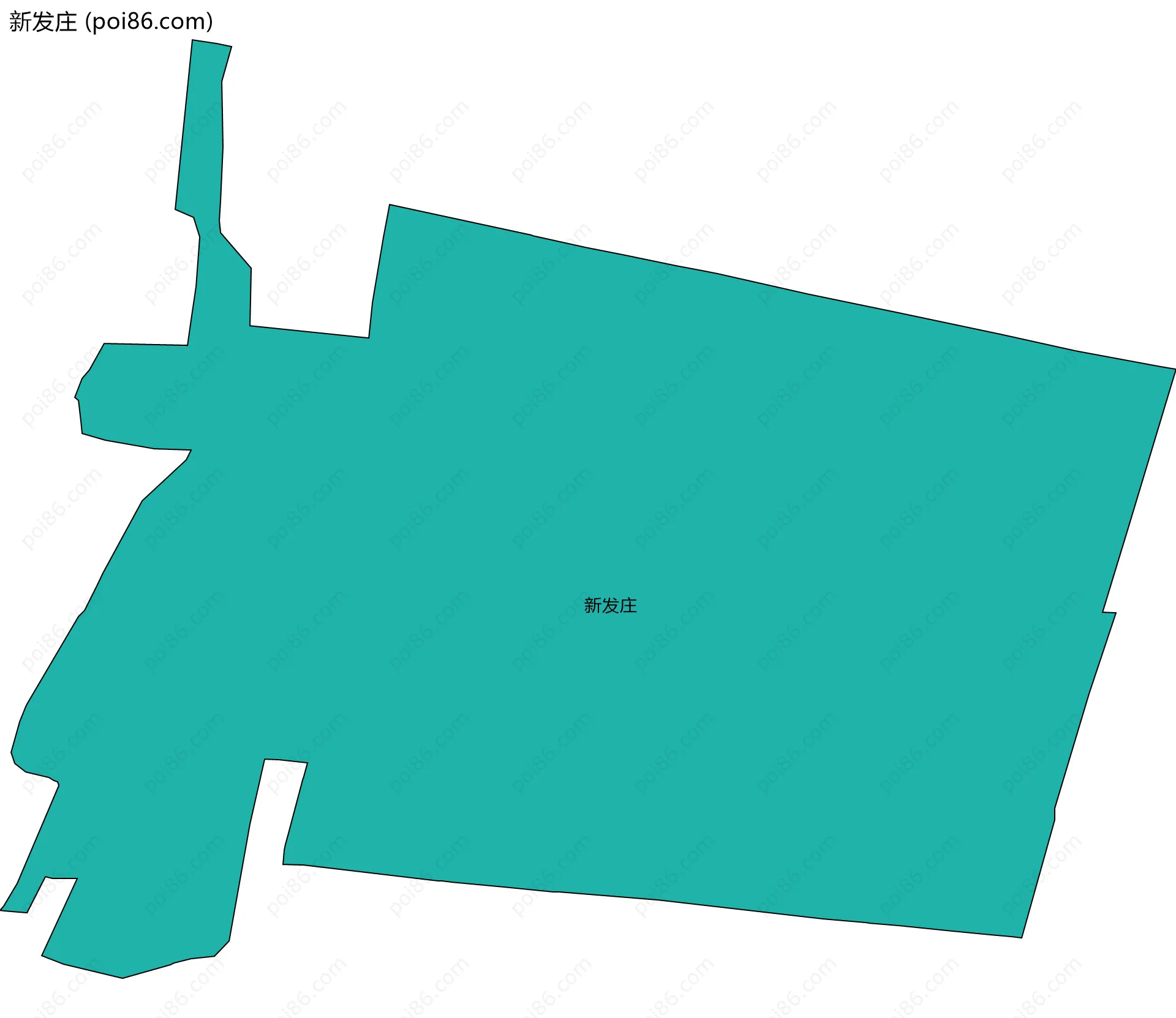 新发庄边界地图