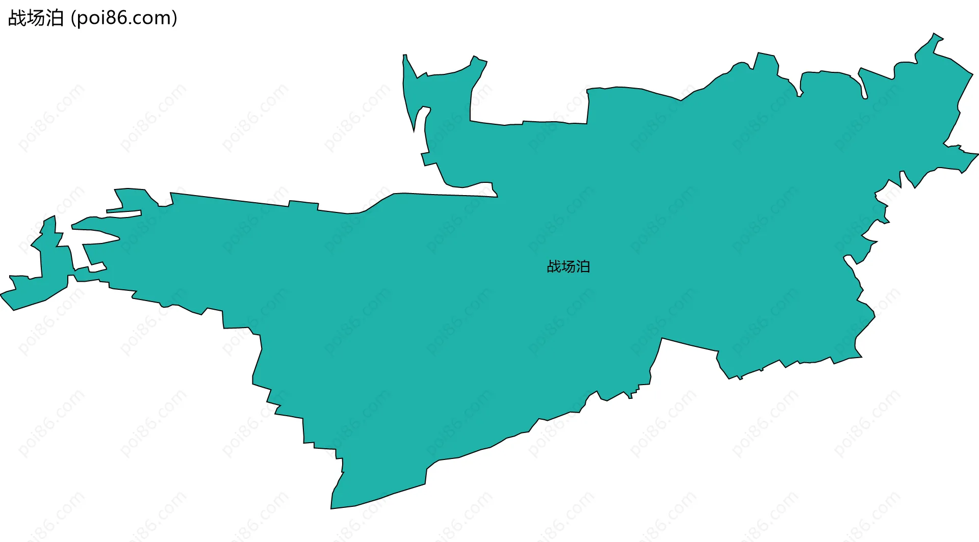 战场泊边界地图