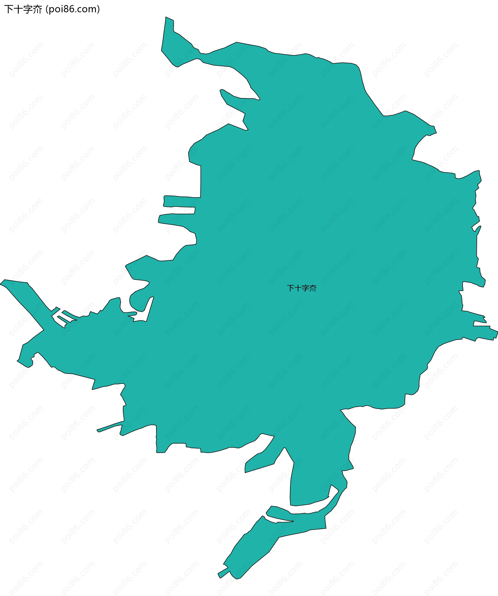 下十字夼边界地图