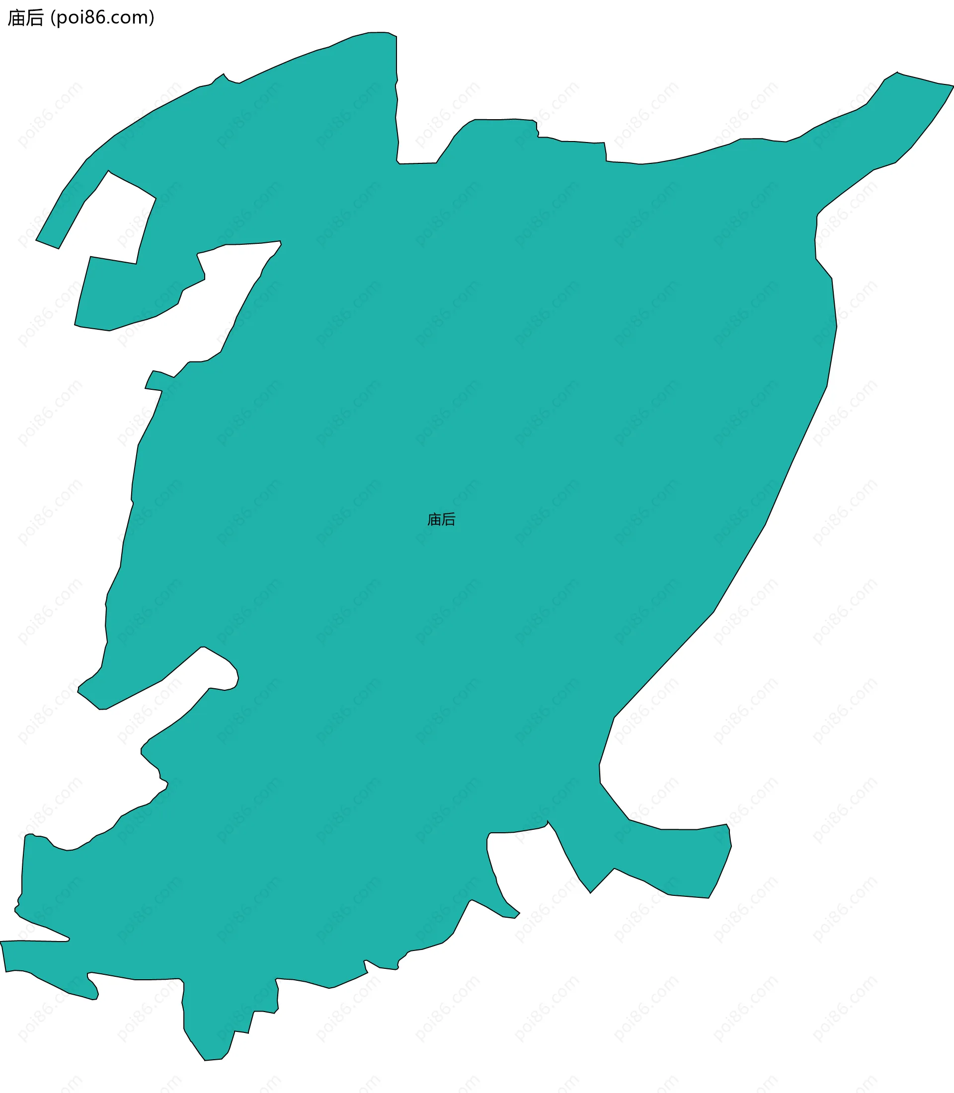庙后边界地图