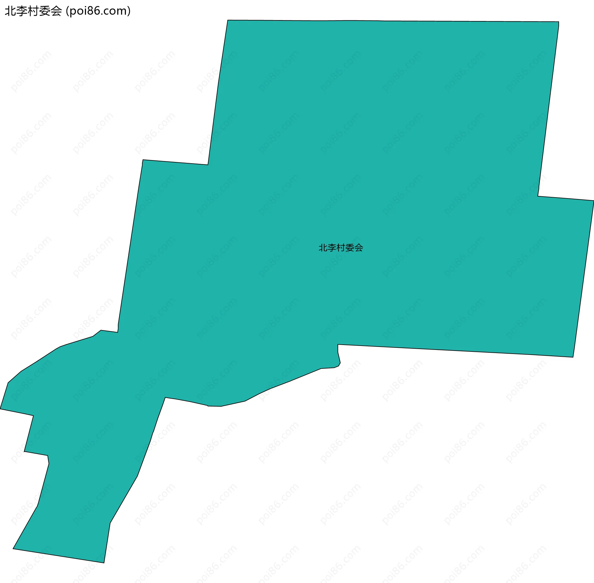 北李村委会边界地图