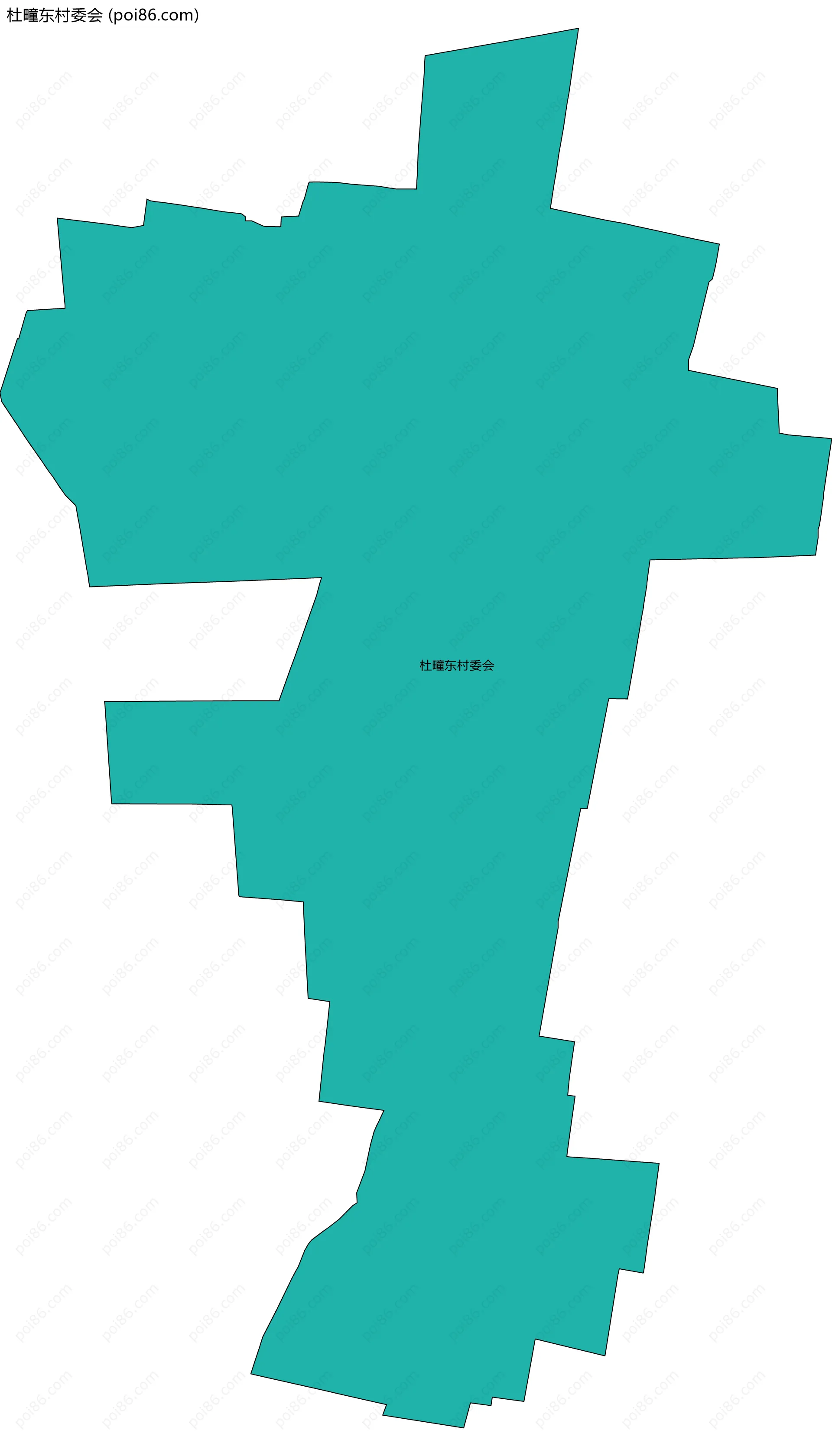 杜疃东村委会边界地图