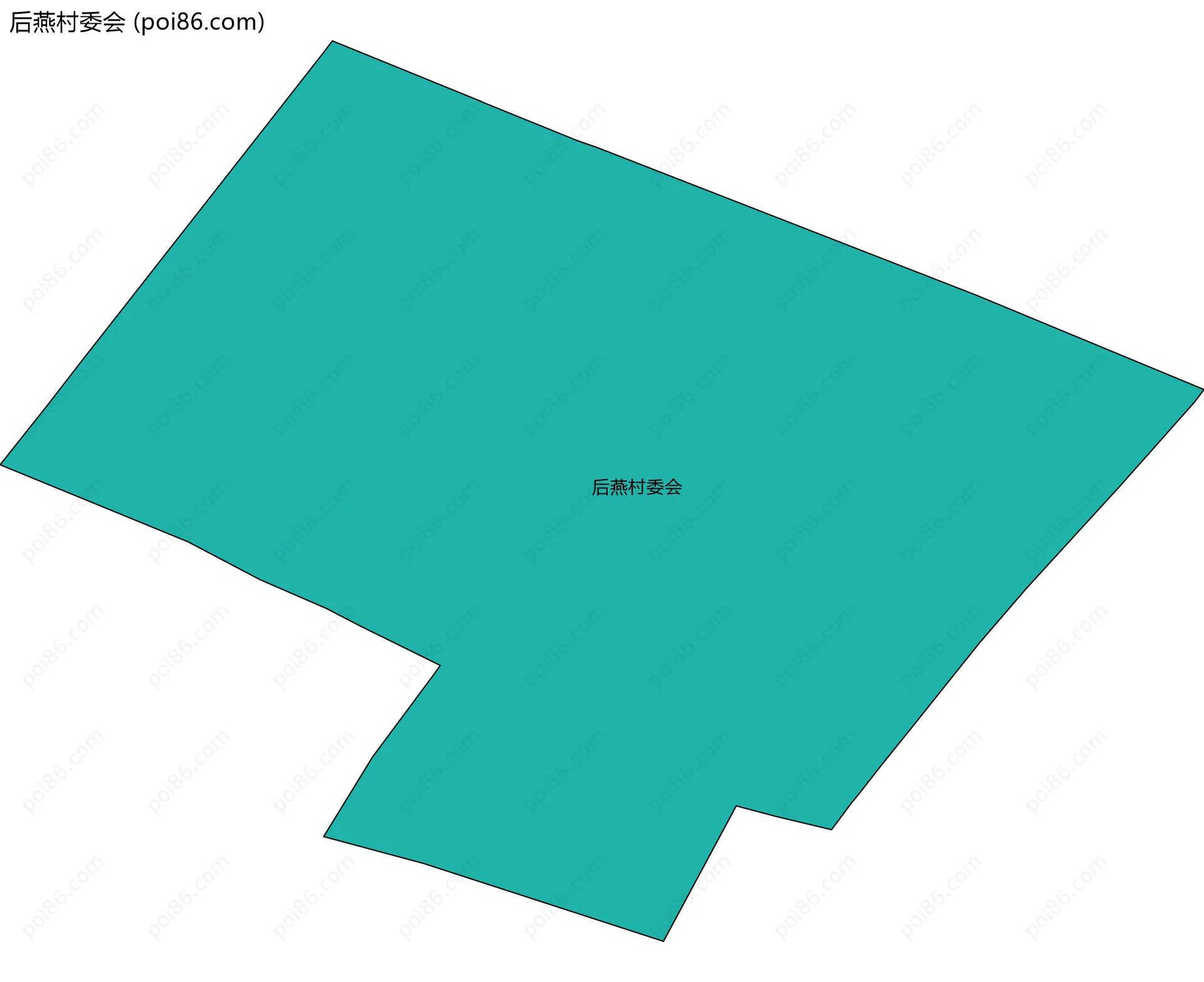 后燕村委会边界地图