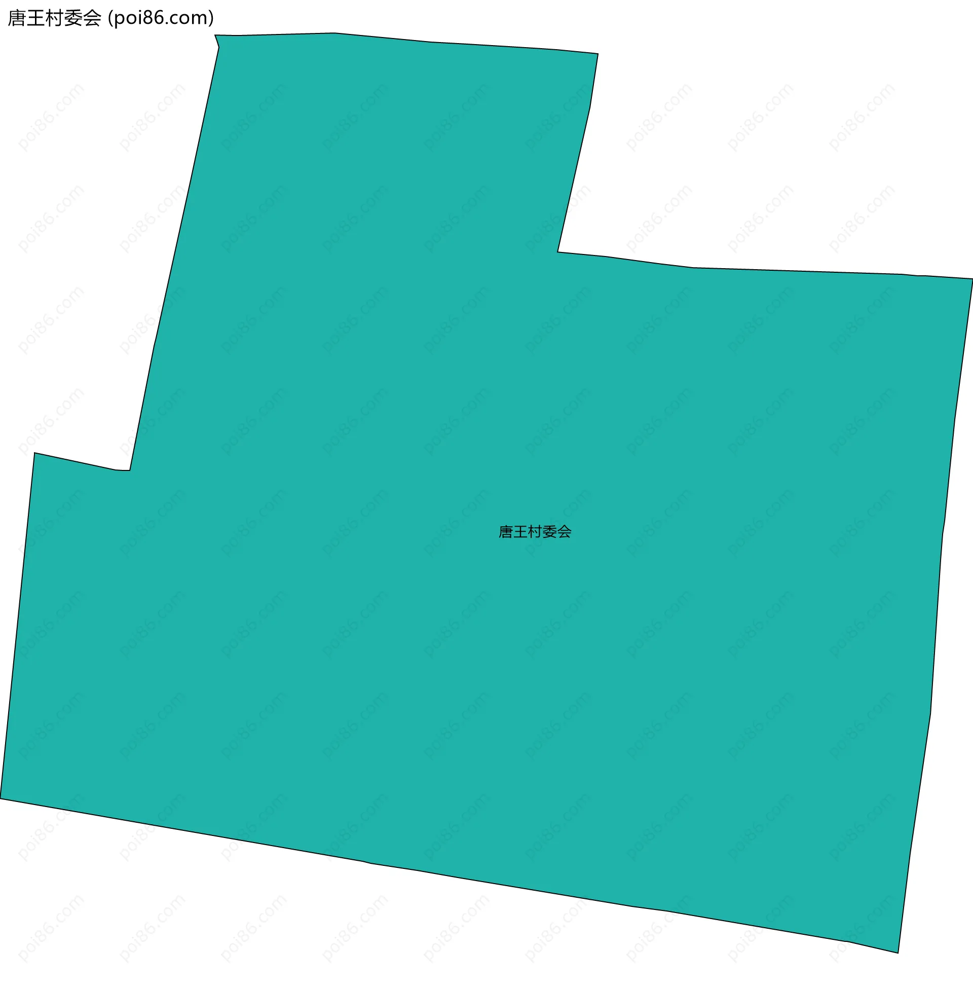 唐王村委会边界地图