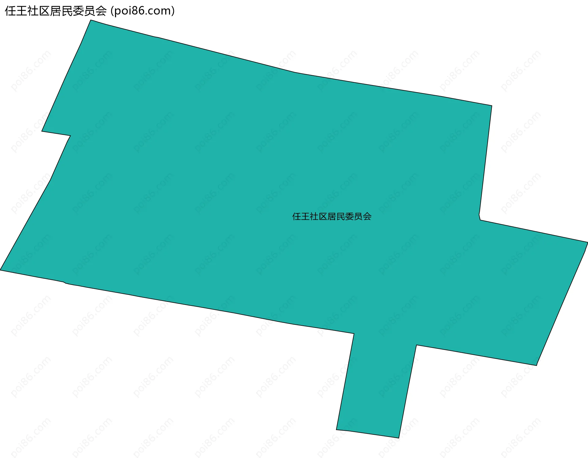 任王社区居民委员会边界地图