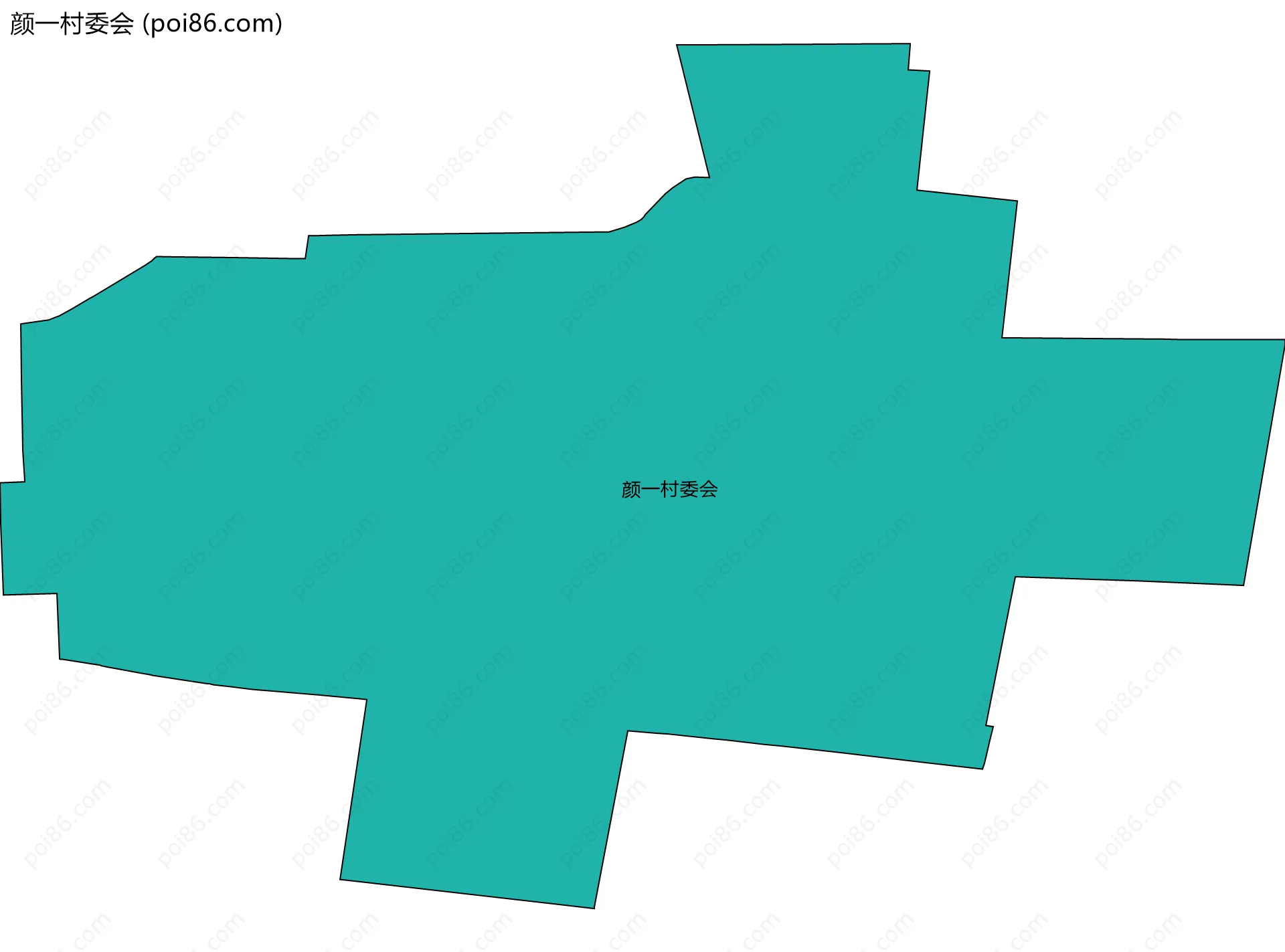 颜一村委会边界地图