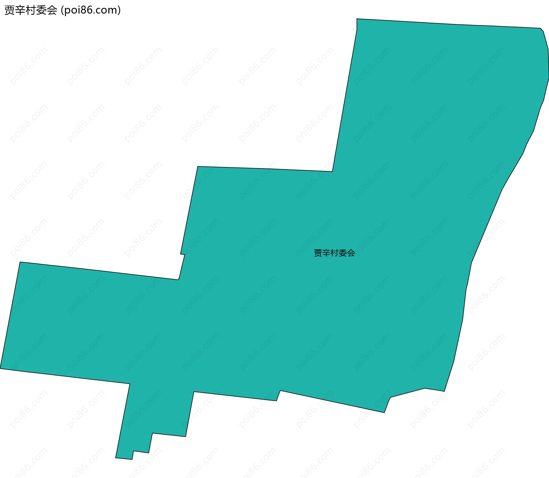 贾辛村委会边界地图