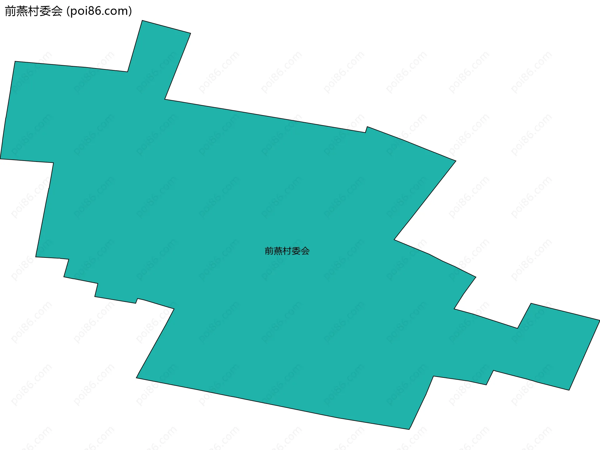 前燕村委会边界地图