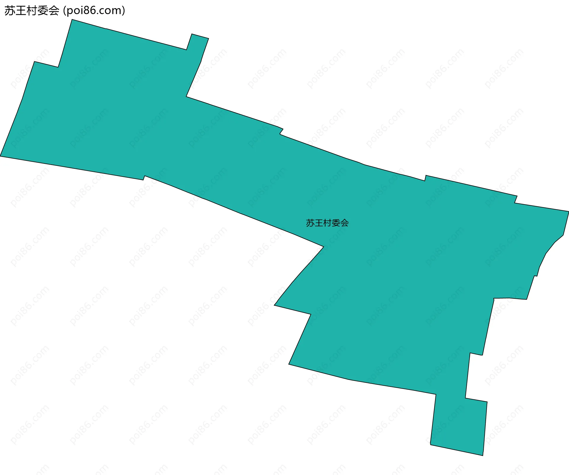 苏王村委会边界地图