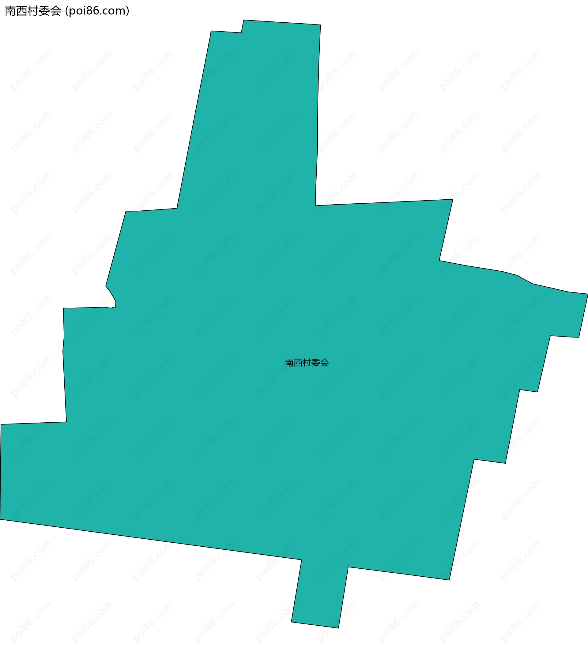 南西村委会边界地图