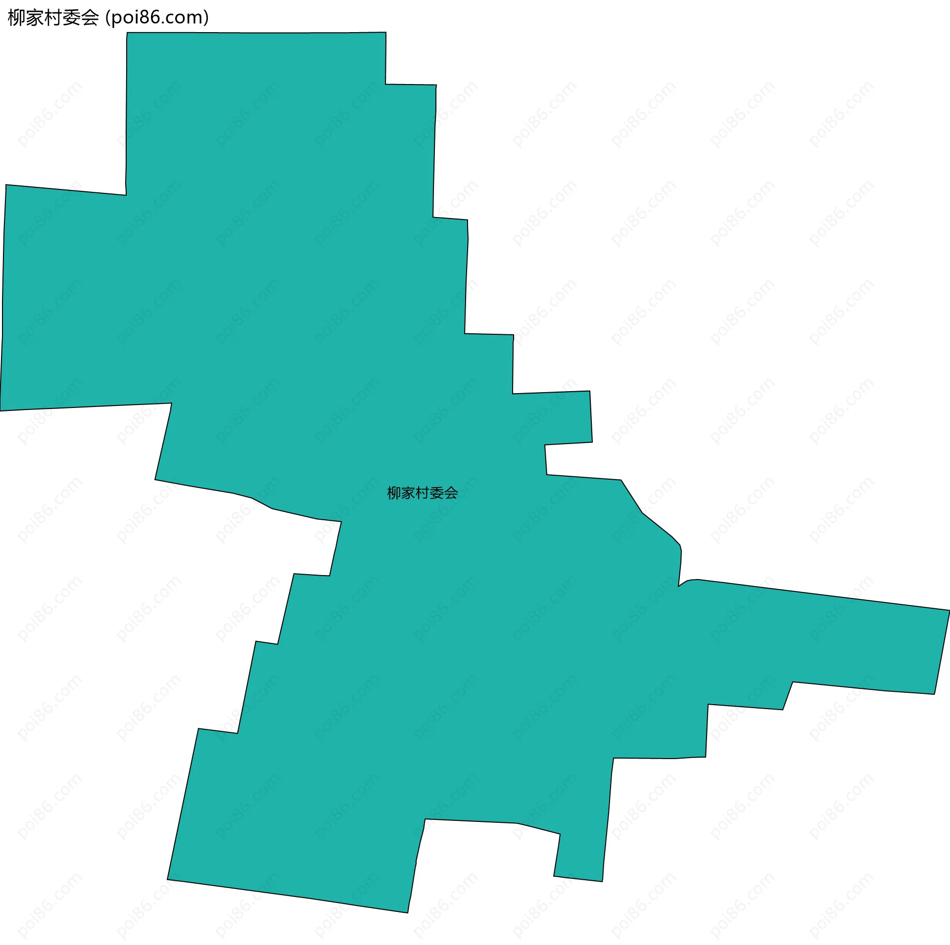 柳家村委会边界地图