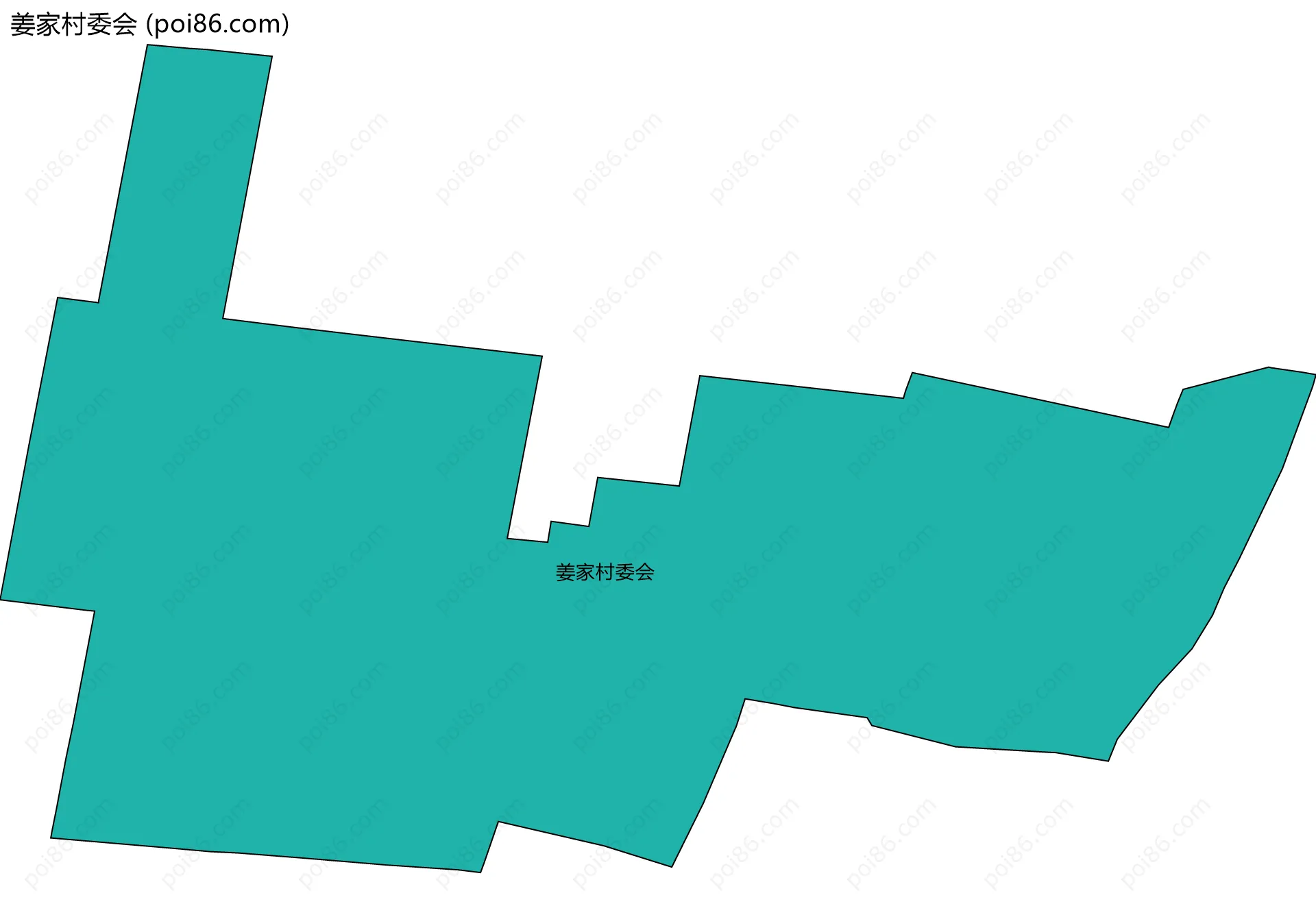 姜家村委会边界地图