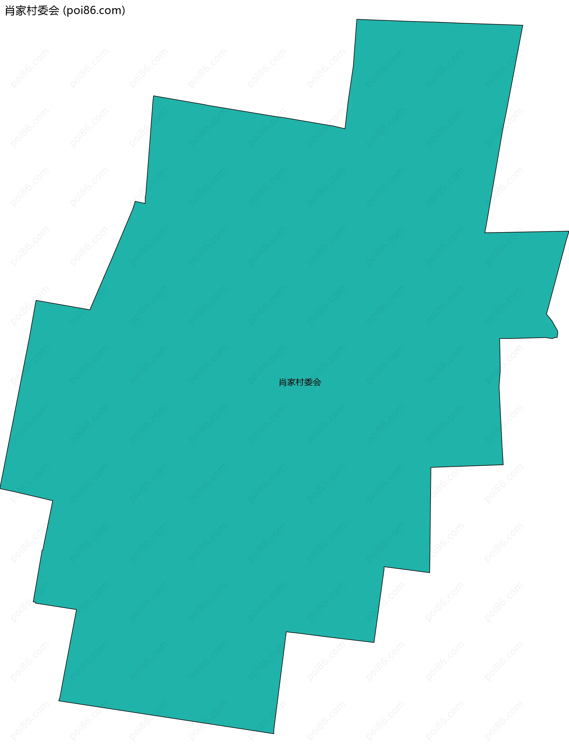 肖家村委会边界地图