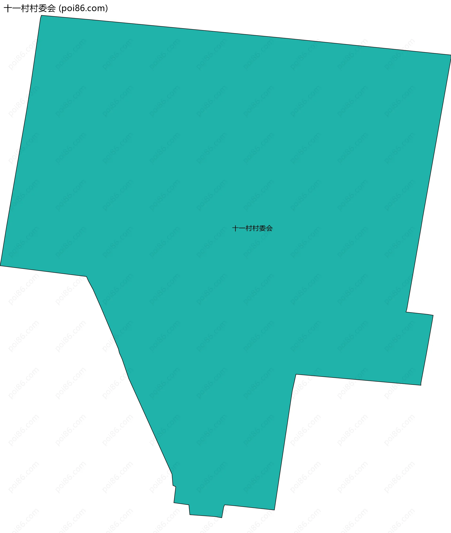 十一村村委会边界地图