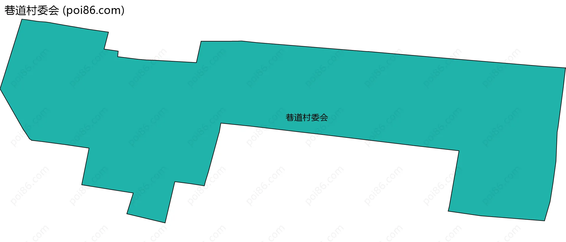 巷道村委会边界地图