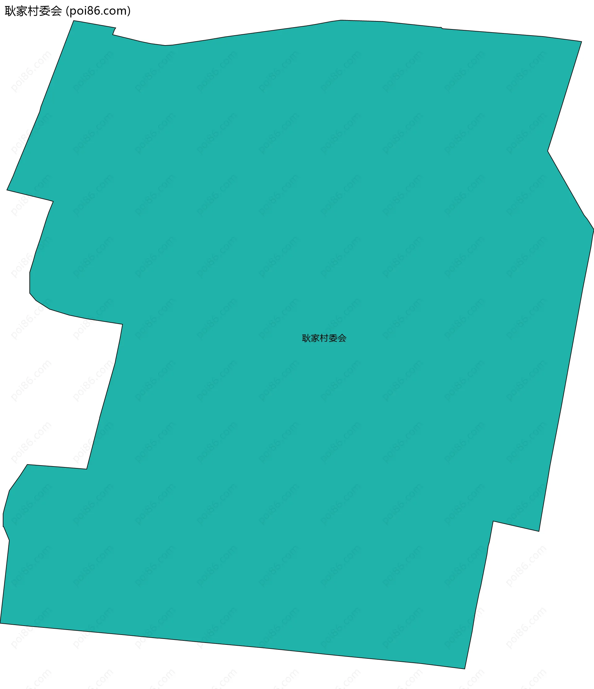 耿家村委会边界地图