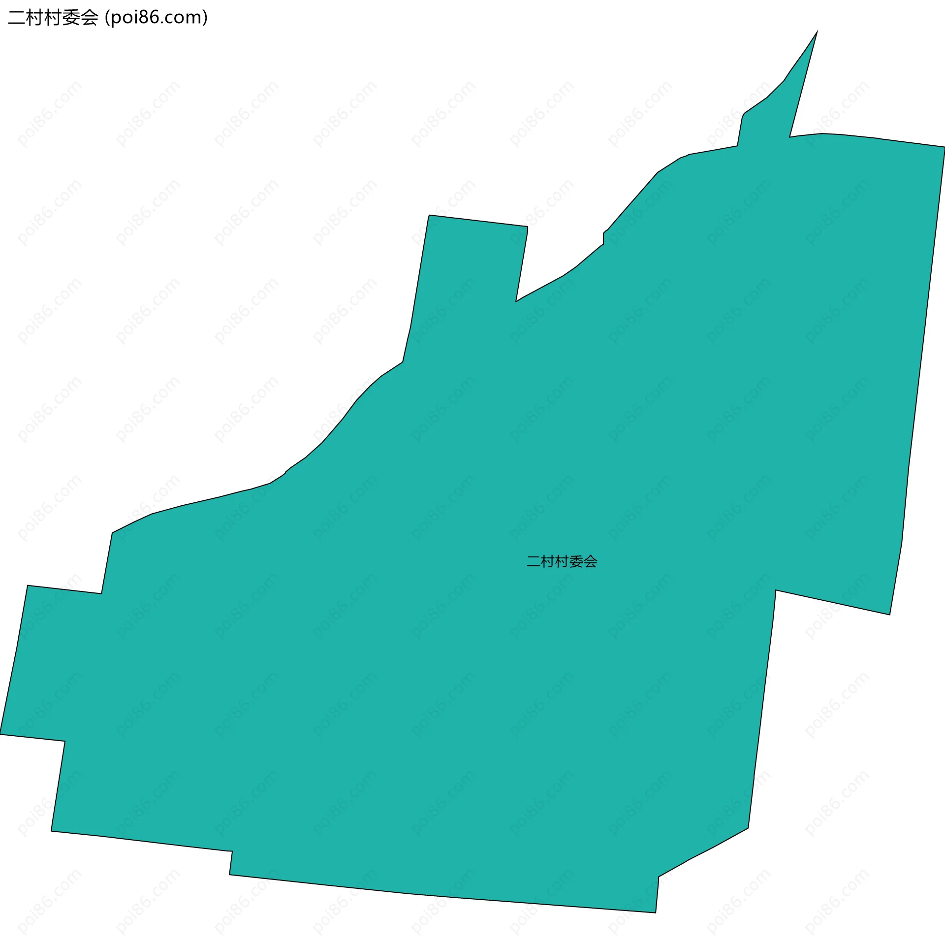二村村委会边界地图