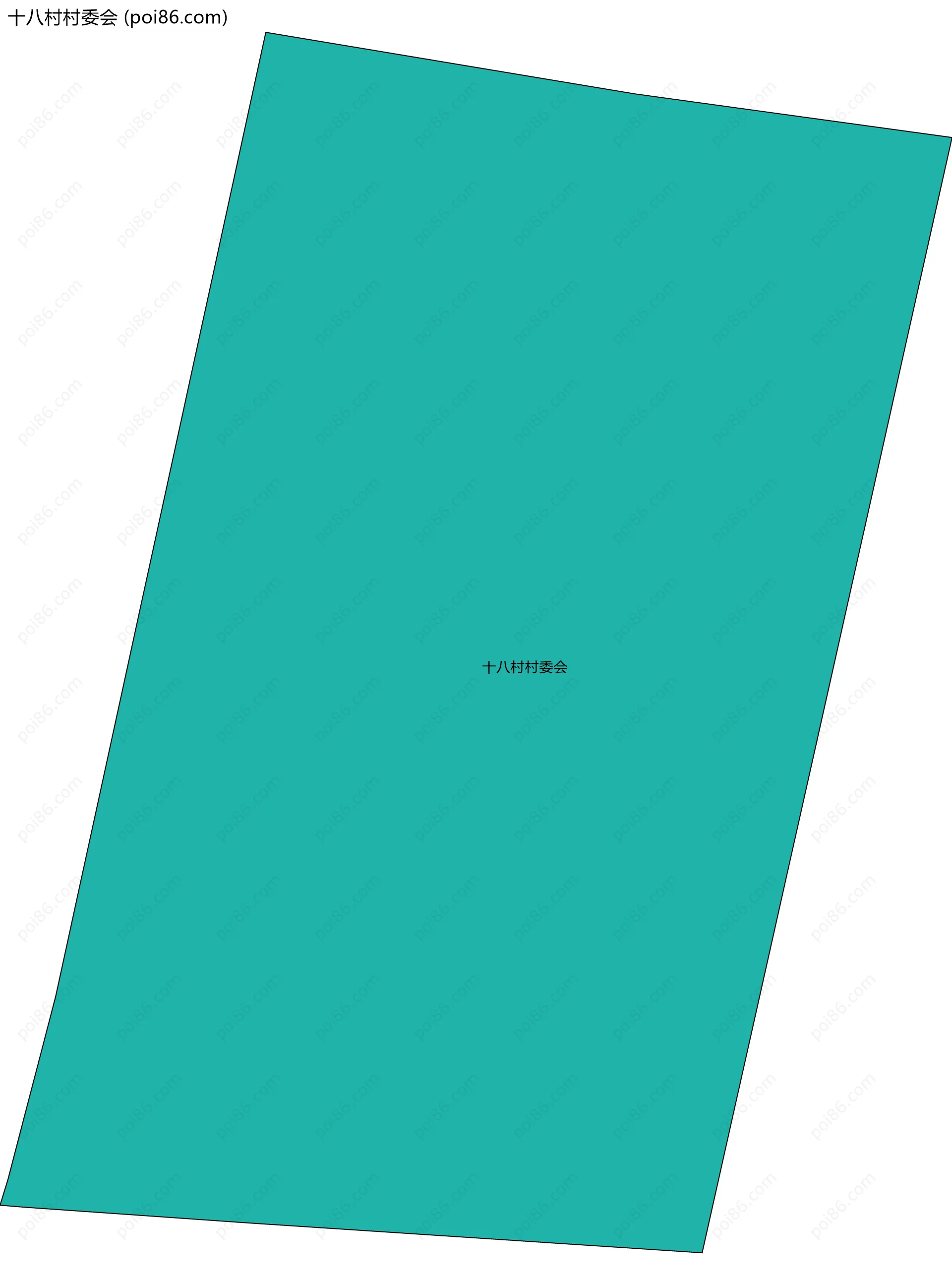 十八村村委会边界地图