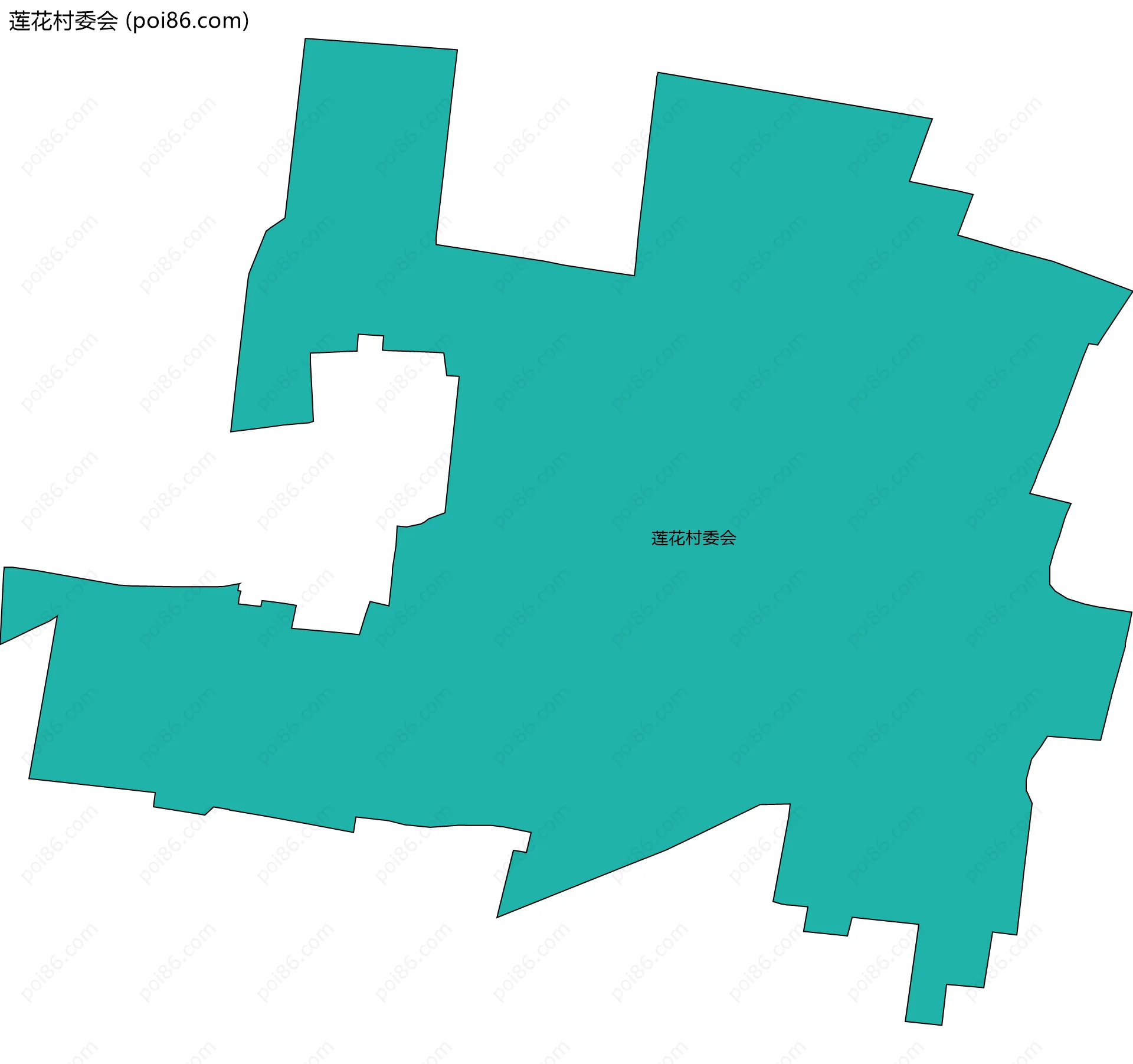 莲花村委会边界地图
