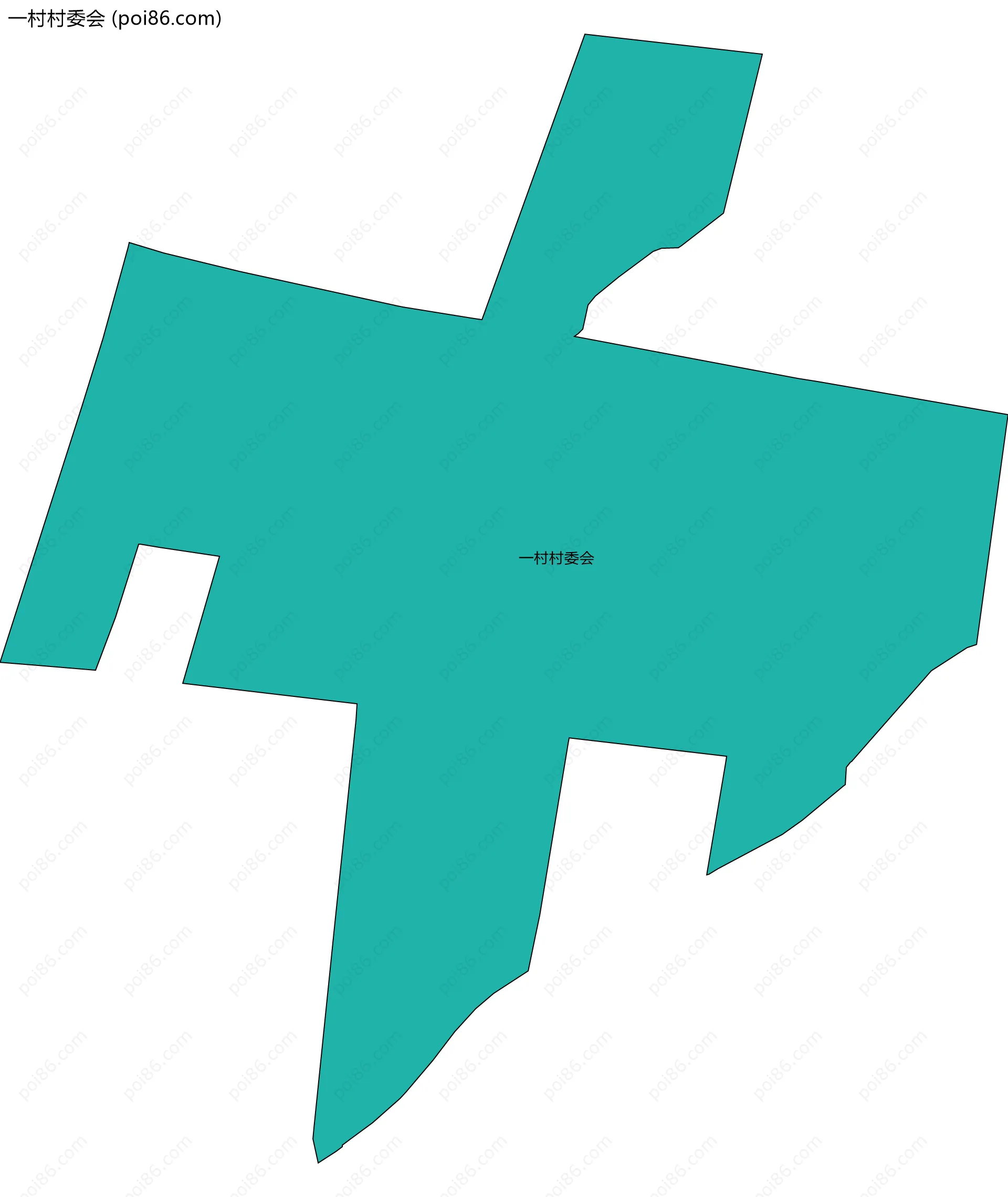 一村村委会边界地图