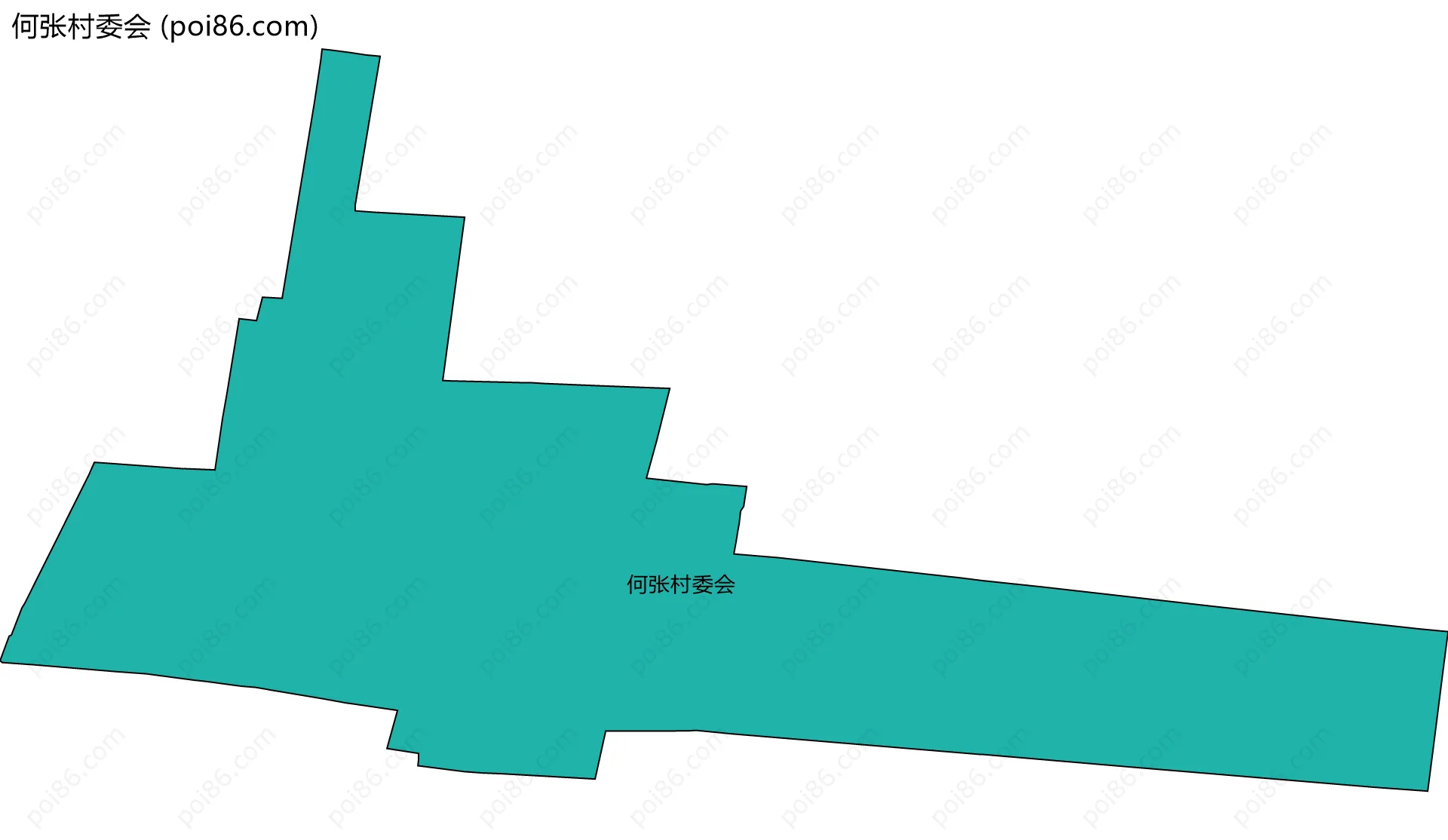 何张村委会边界地图