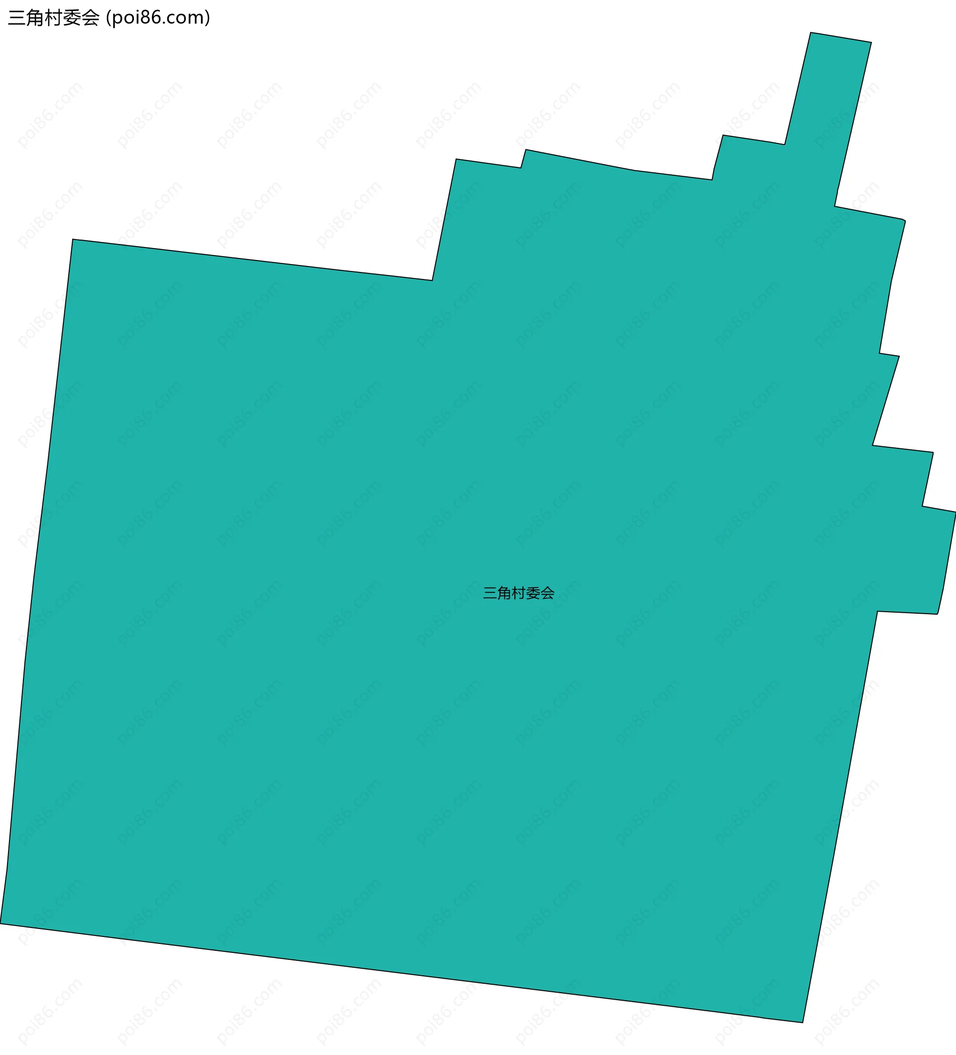 三角村委会边界地图