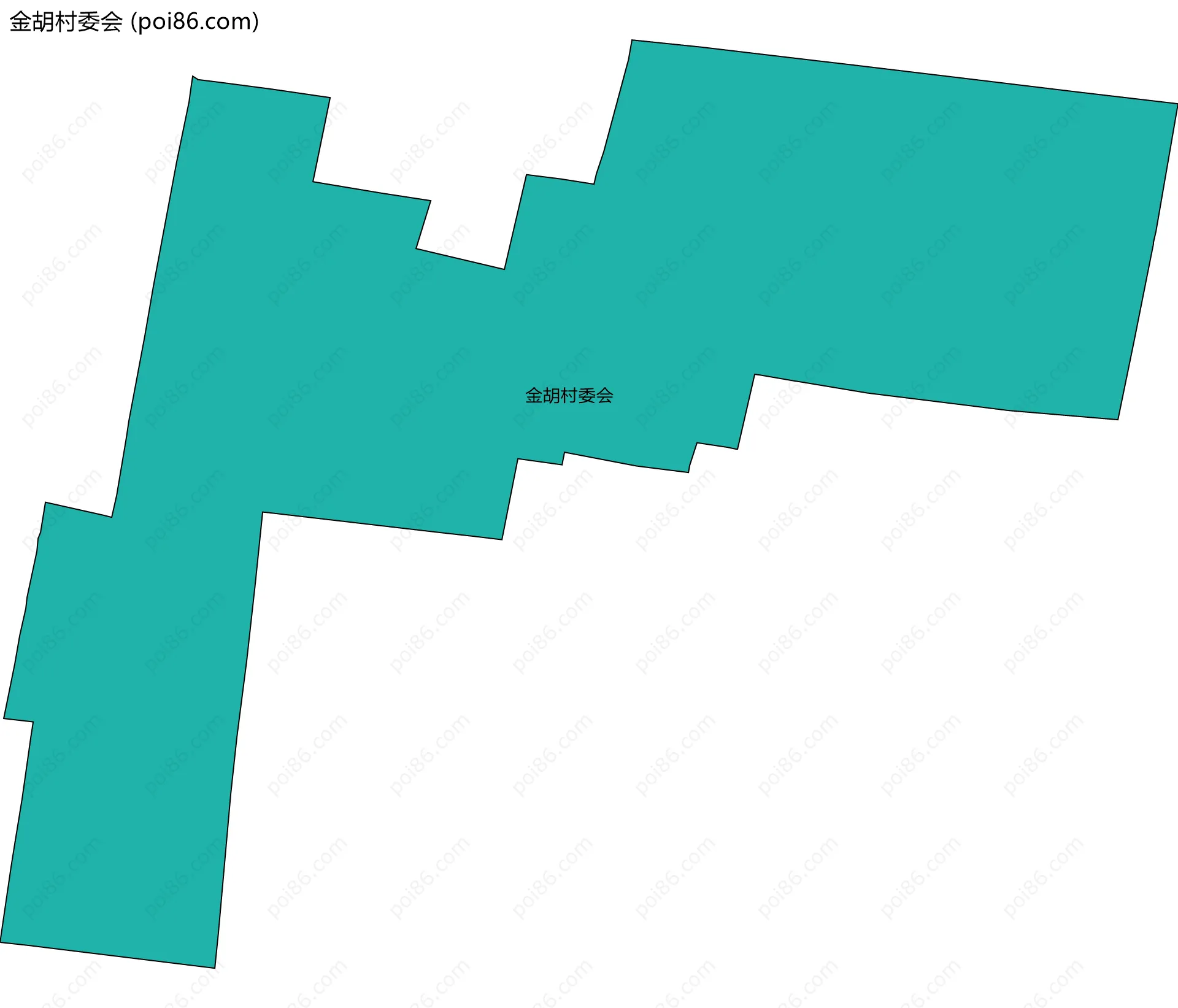 金胡村委会边界地图
