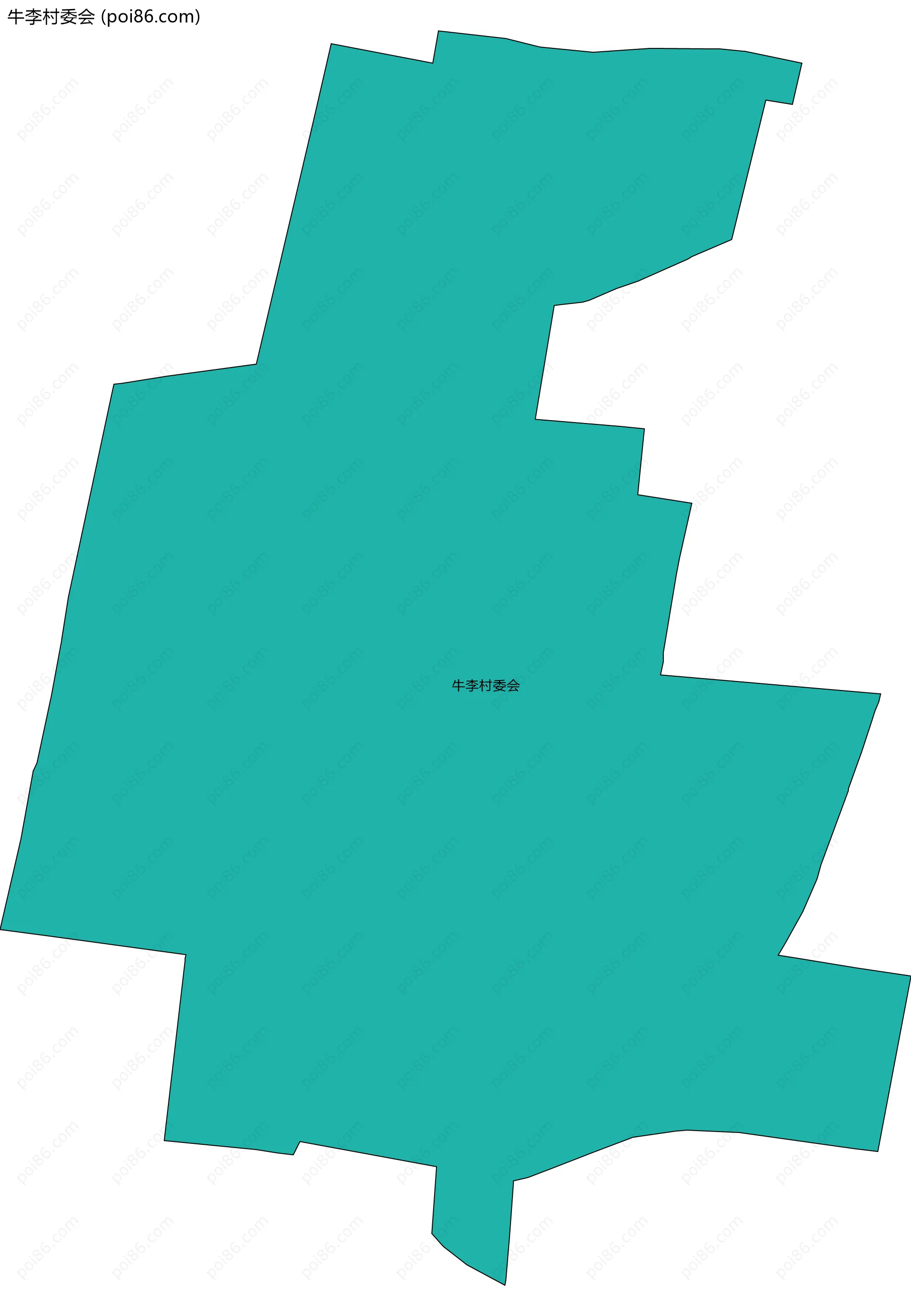 牛李村委会边界地图