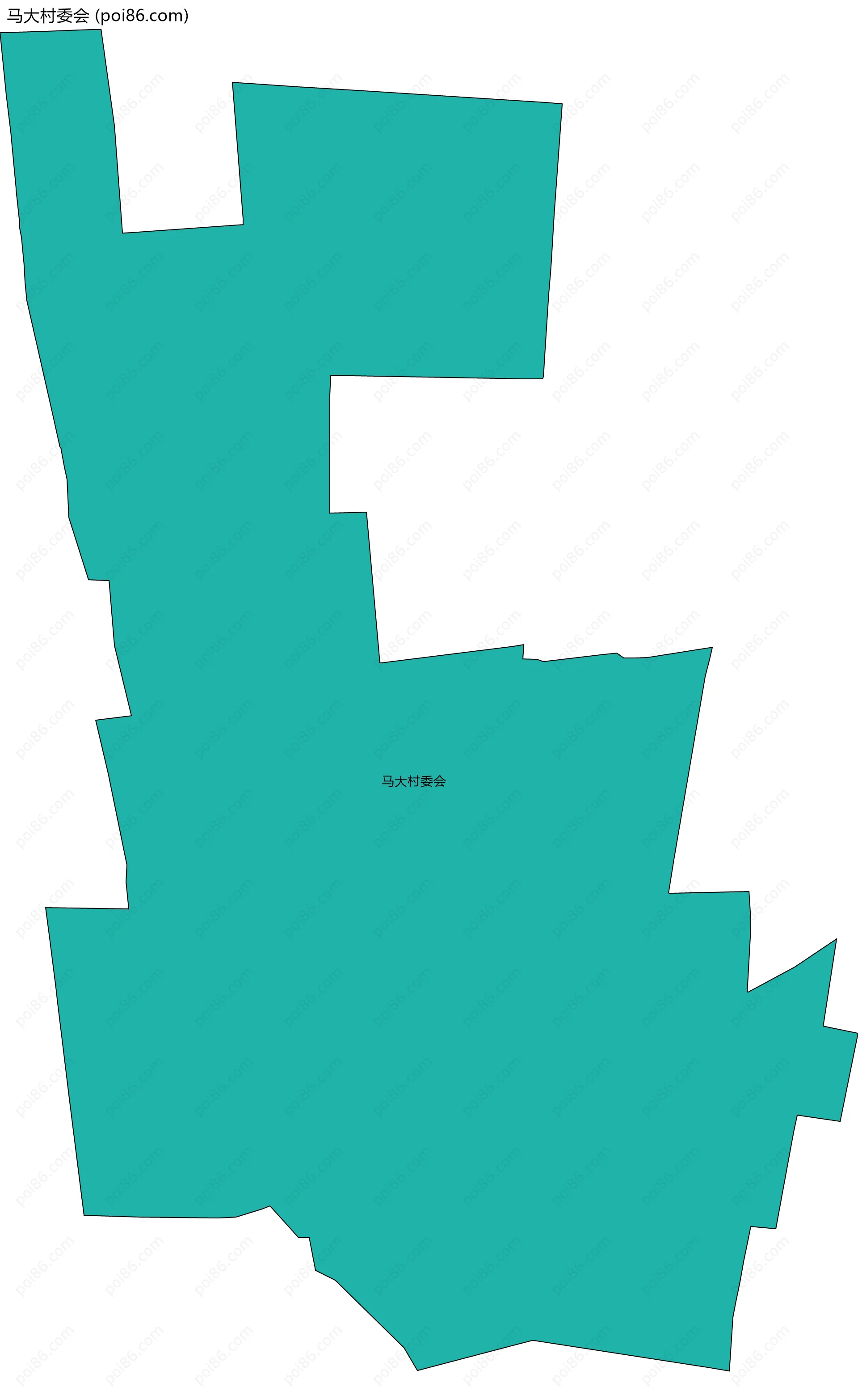 马大村委会边界地图