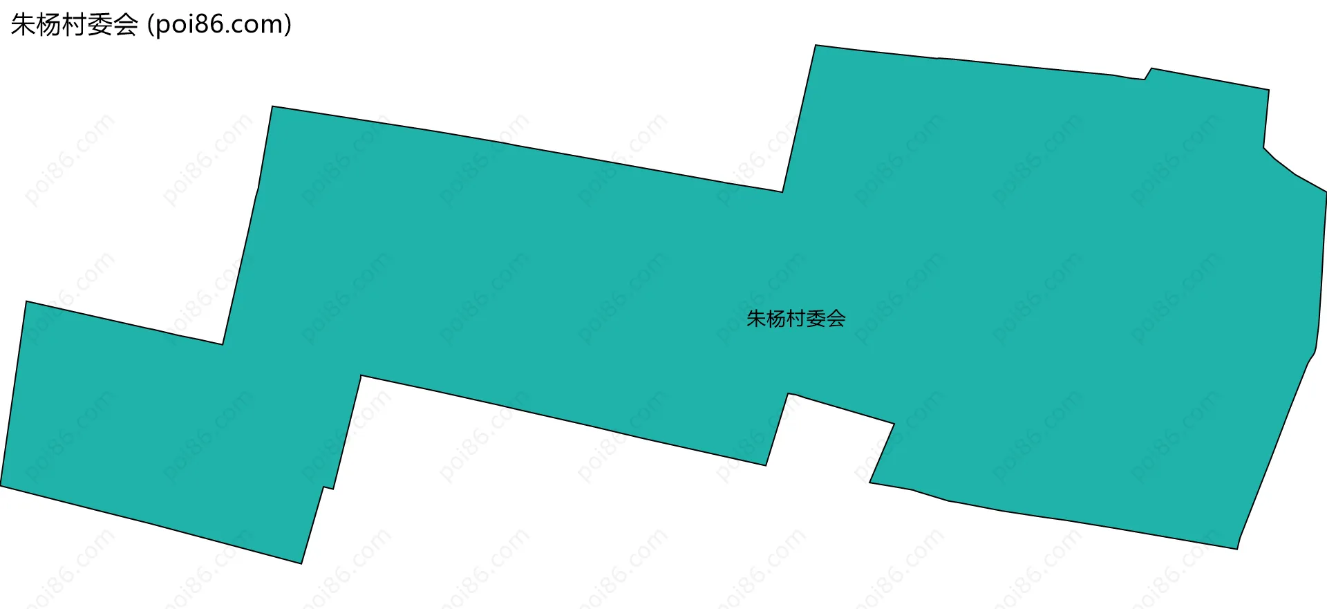 朱杨村委会边界地图