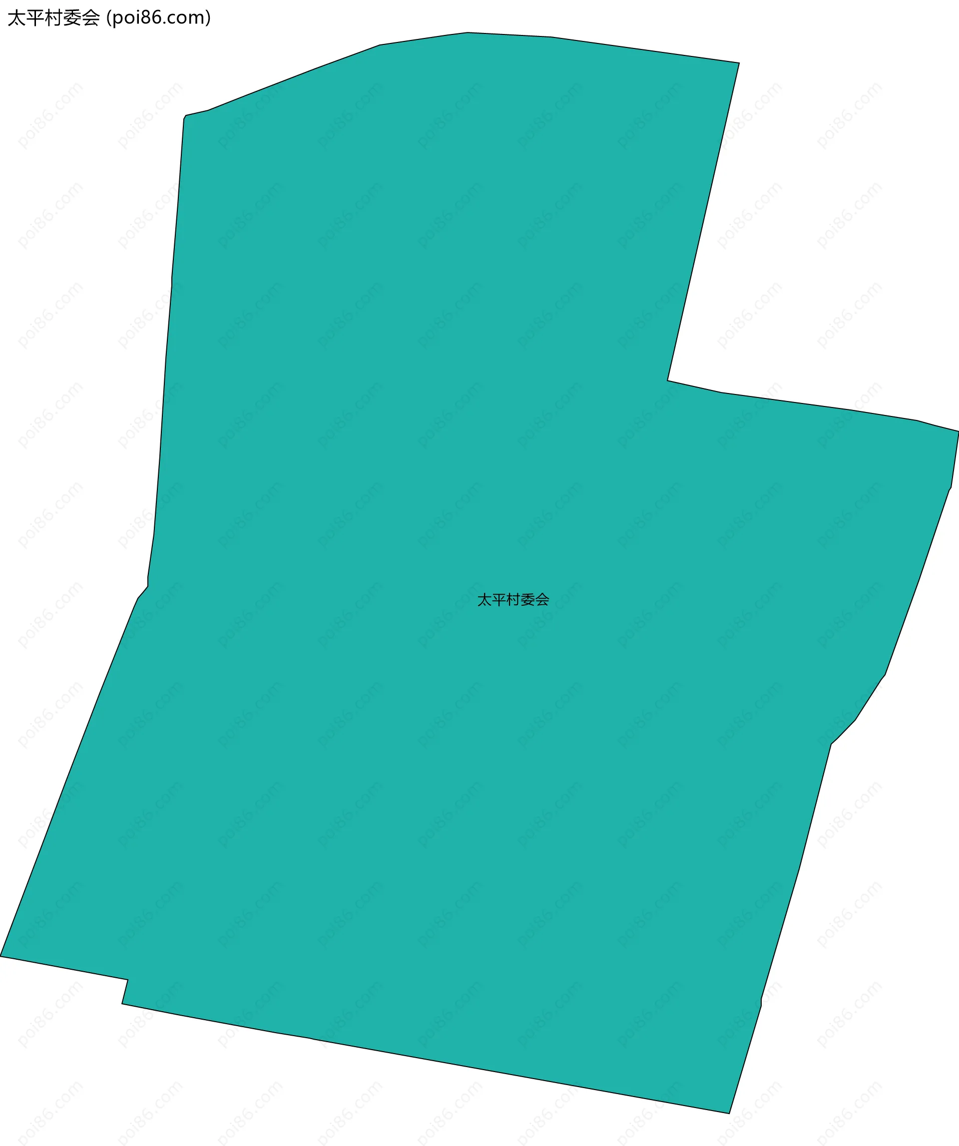 太平村委会边界地图