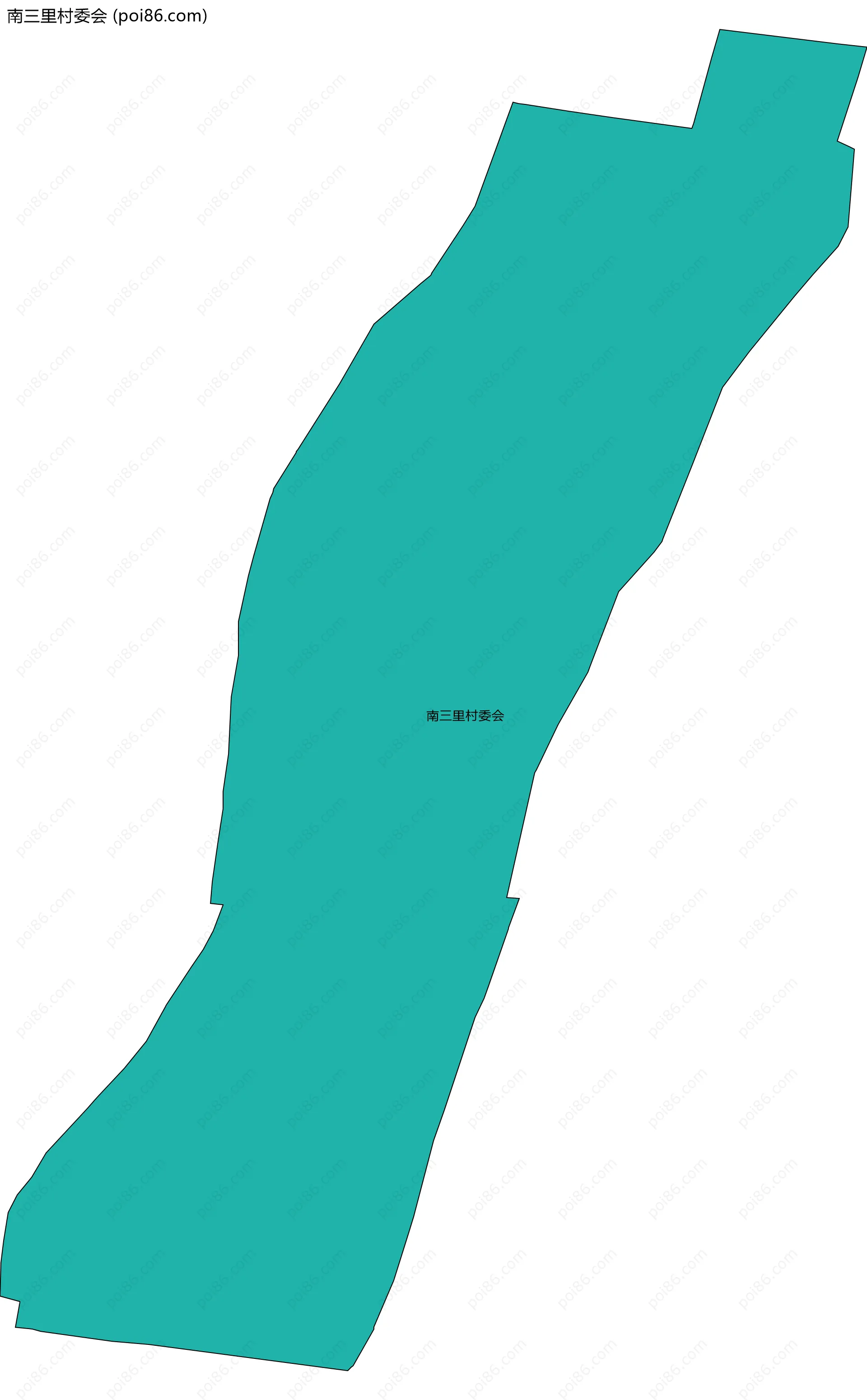 南三里村委会边界地图