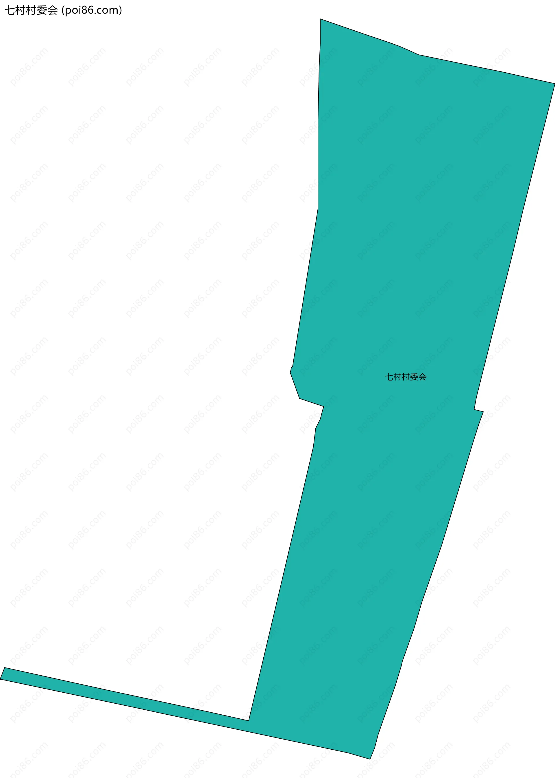 七村村委会边界地图