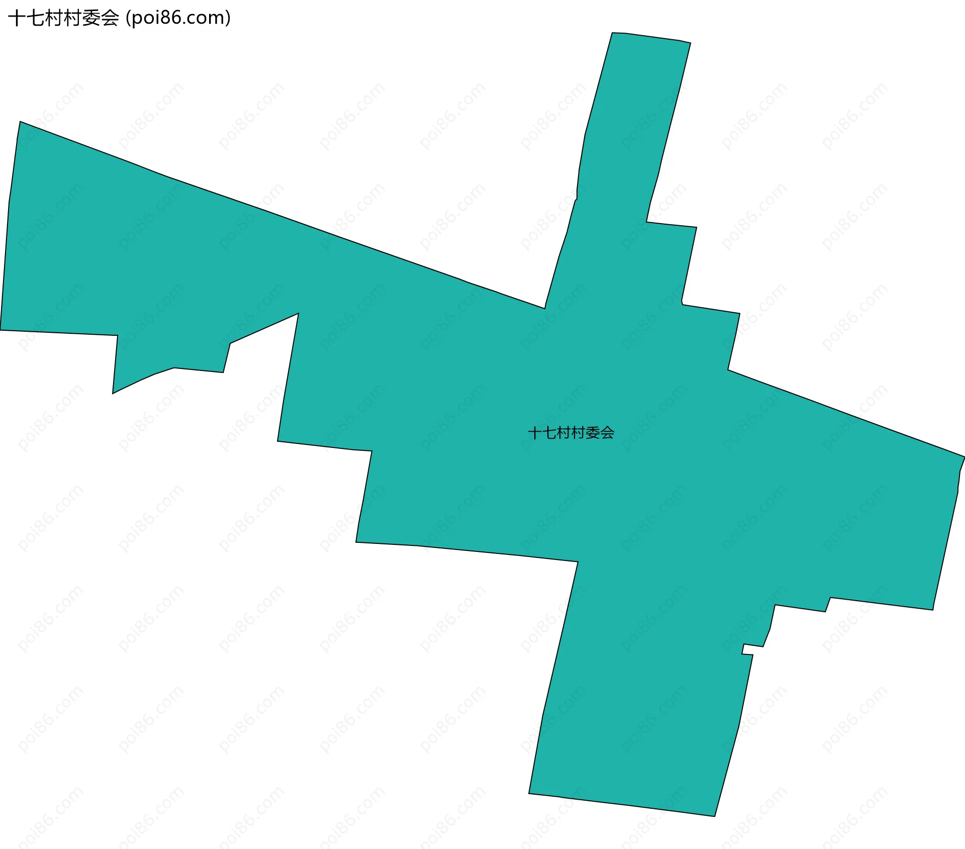 十七村村委会边界地图
