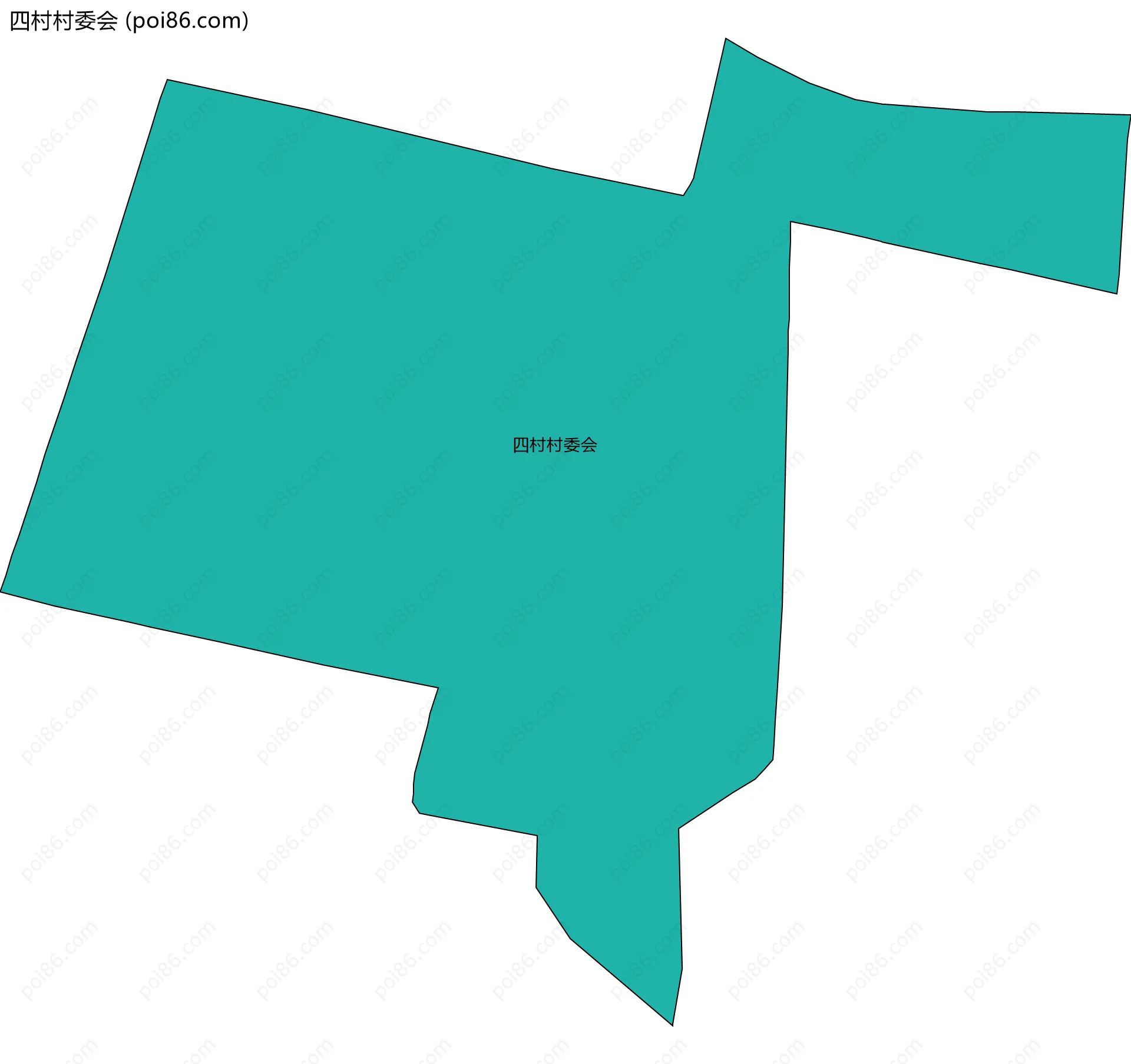 四村村委会边界地图