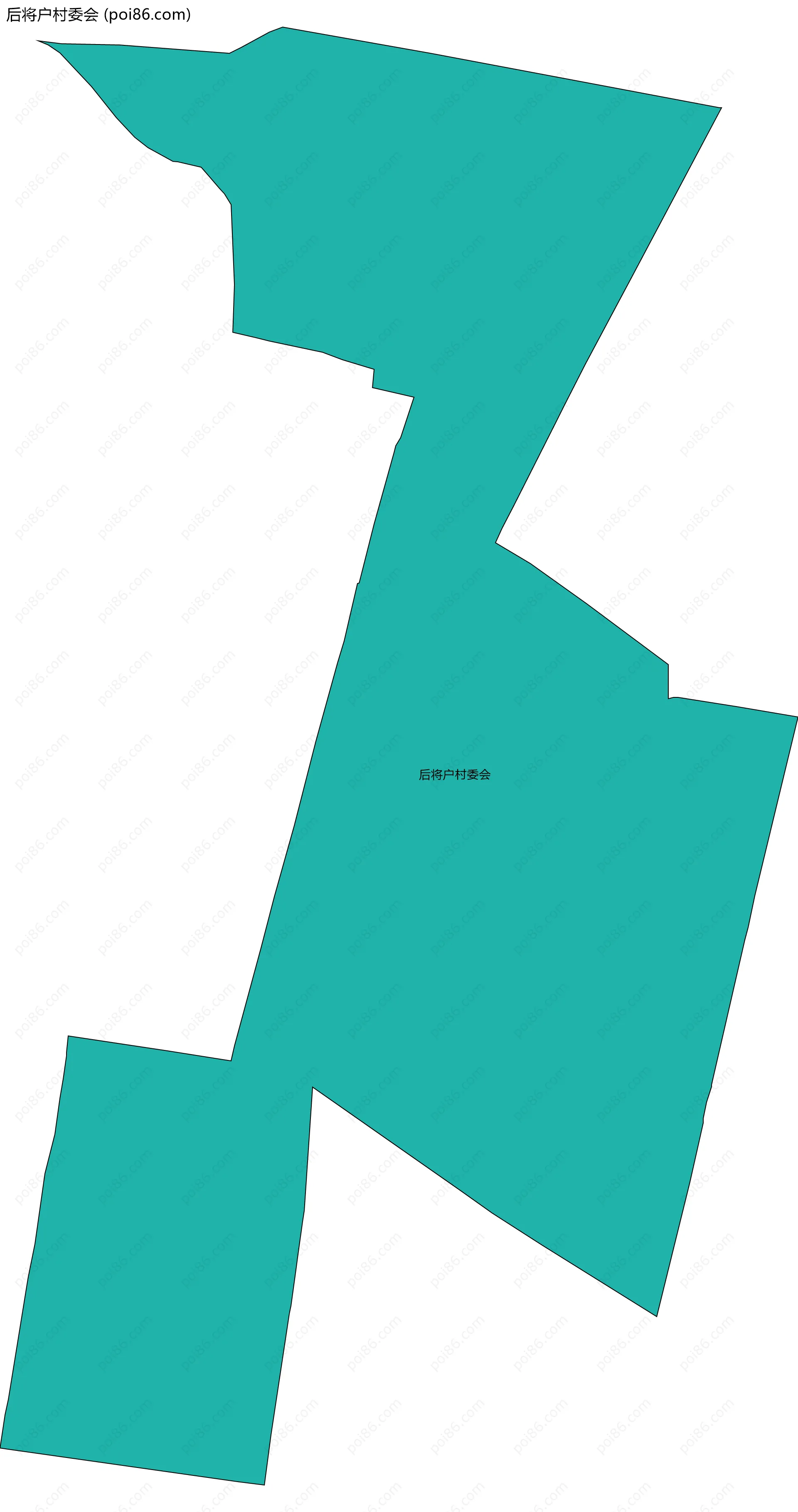 后将户村委会边界地图