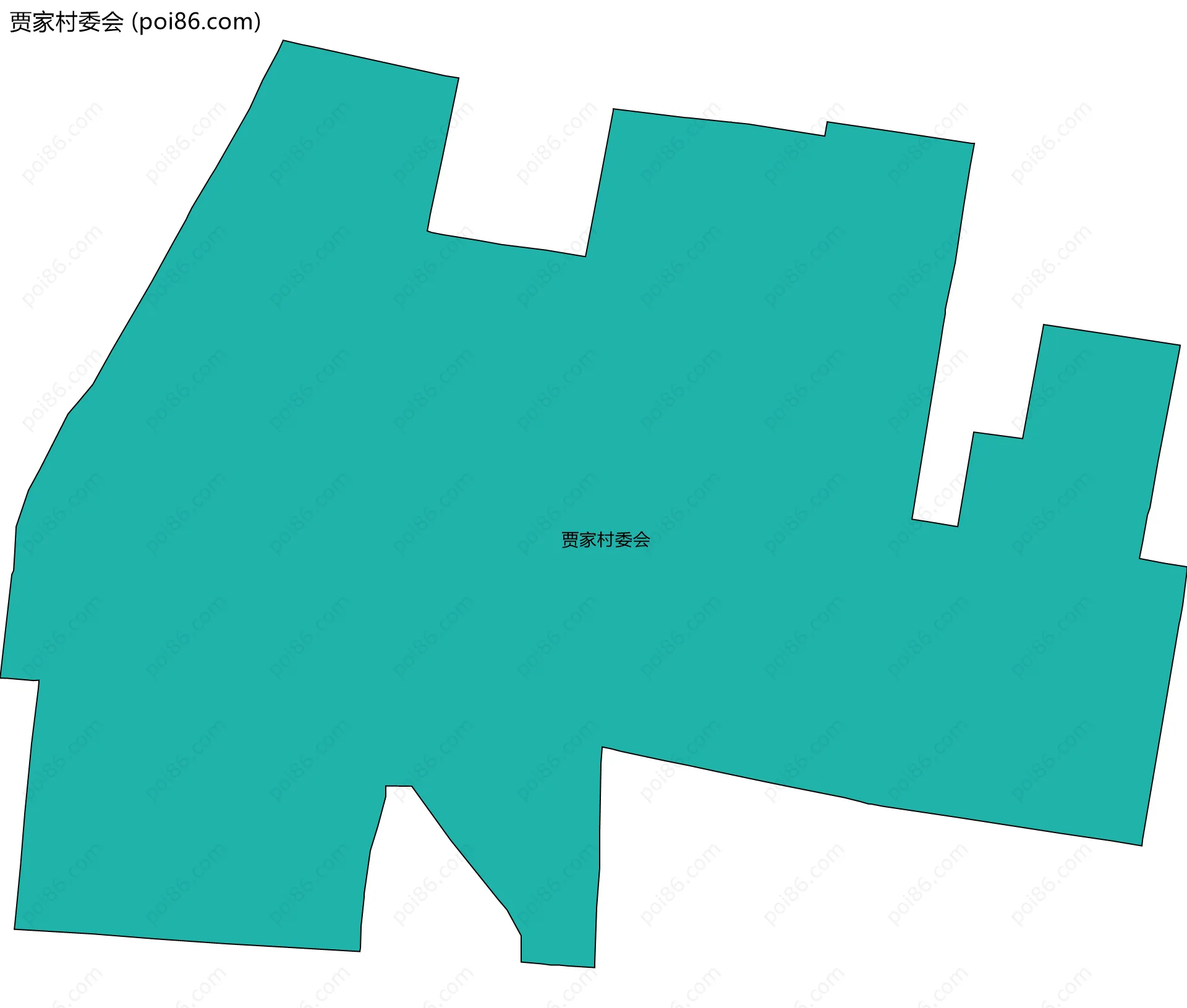 贾家村委会边界地图