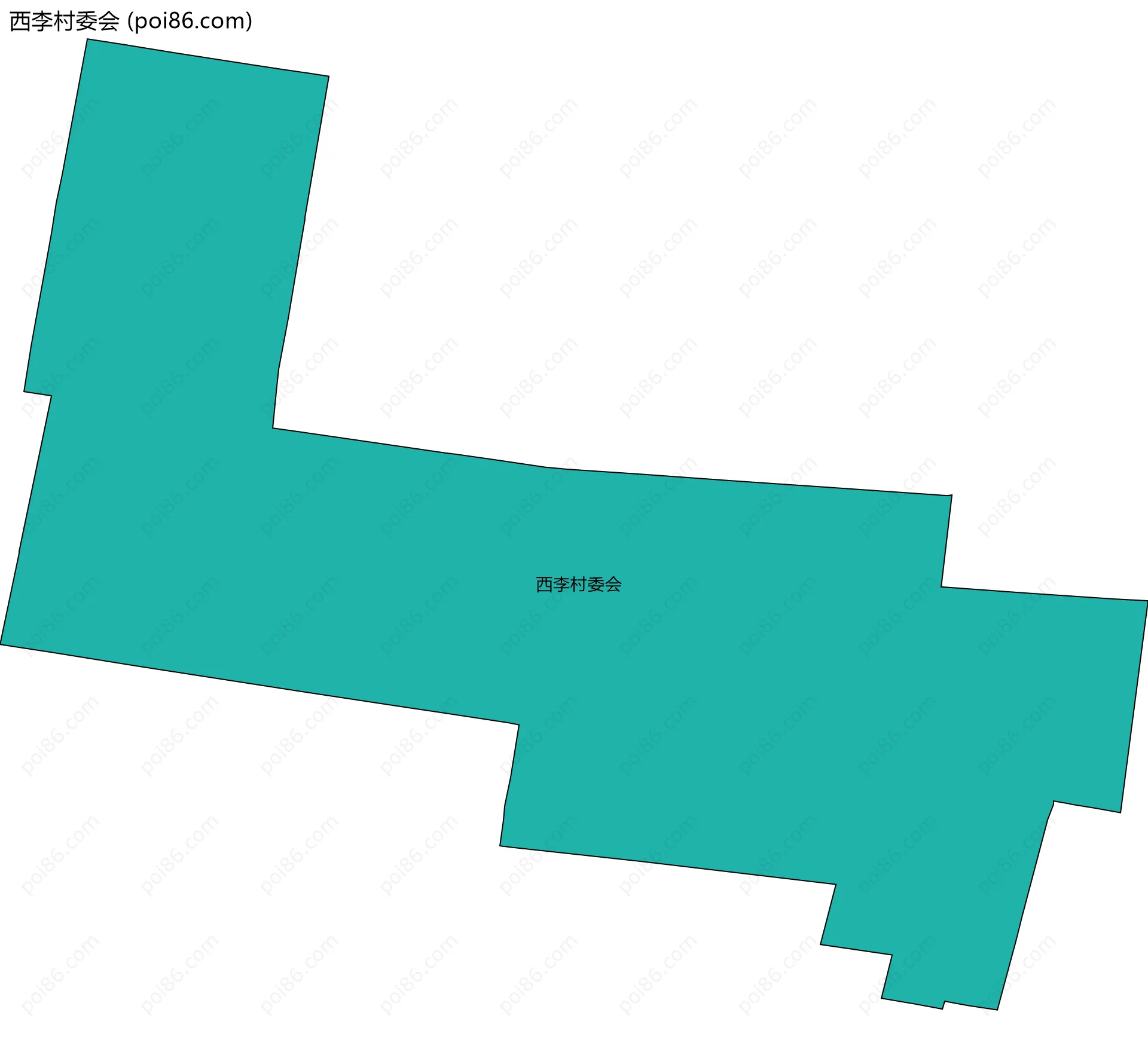 西李村委会边界地图