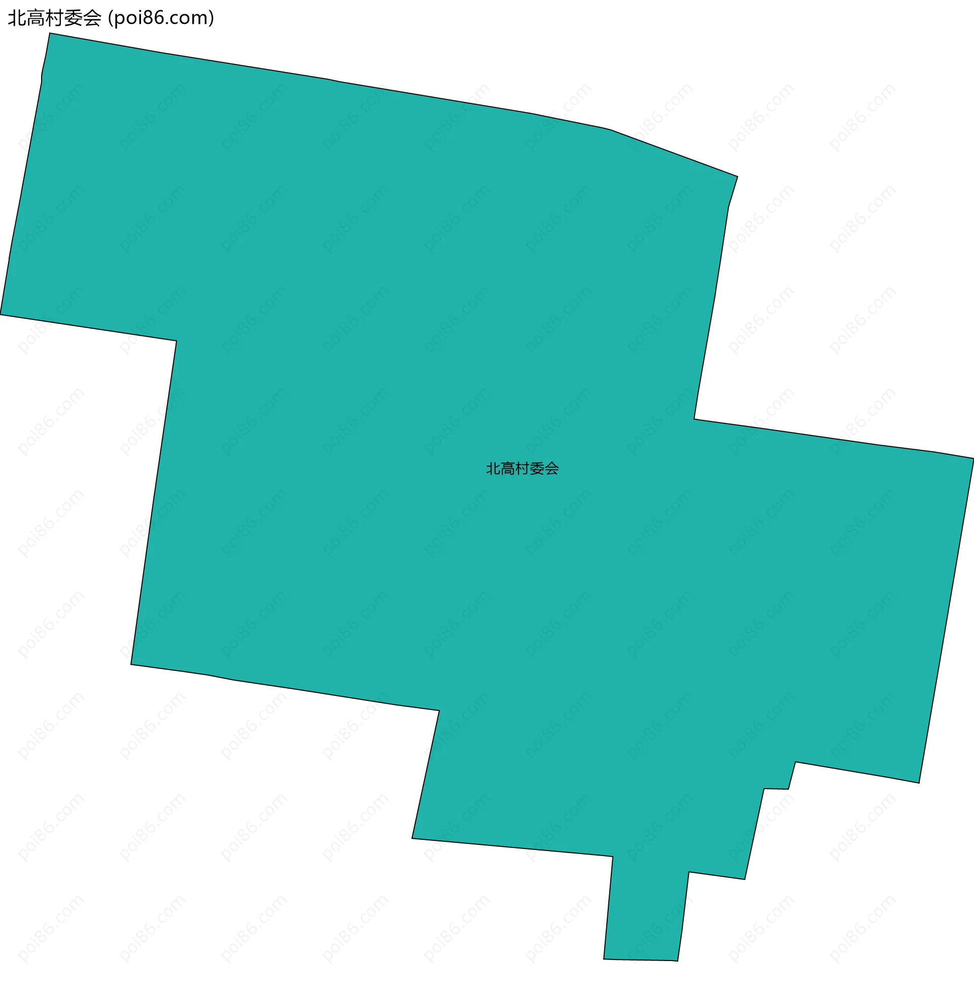 北高村委会边界地图