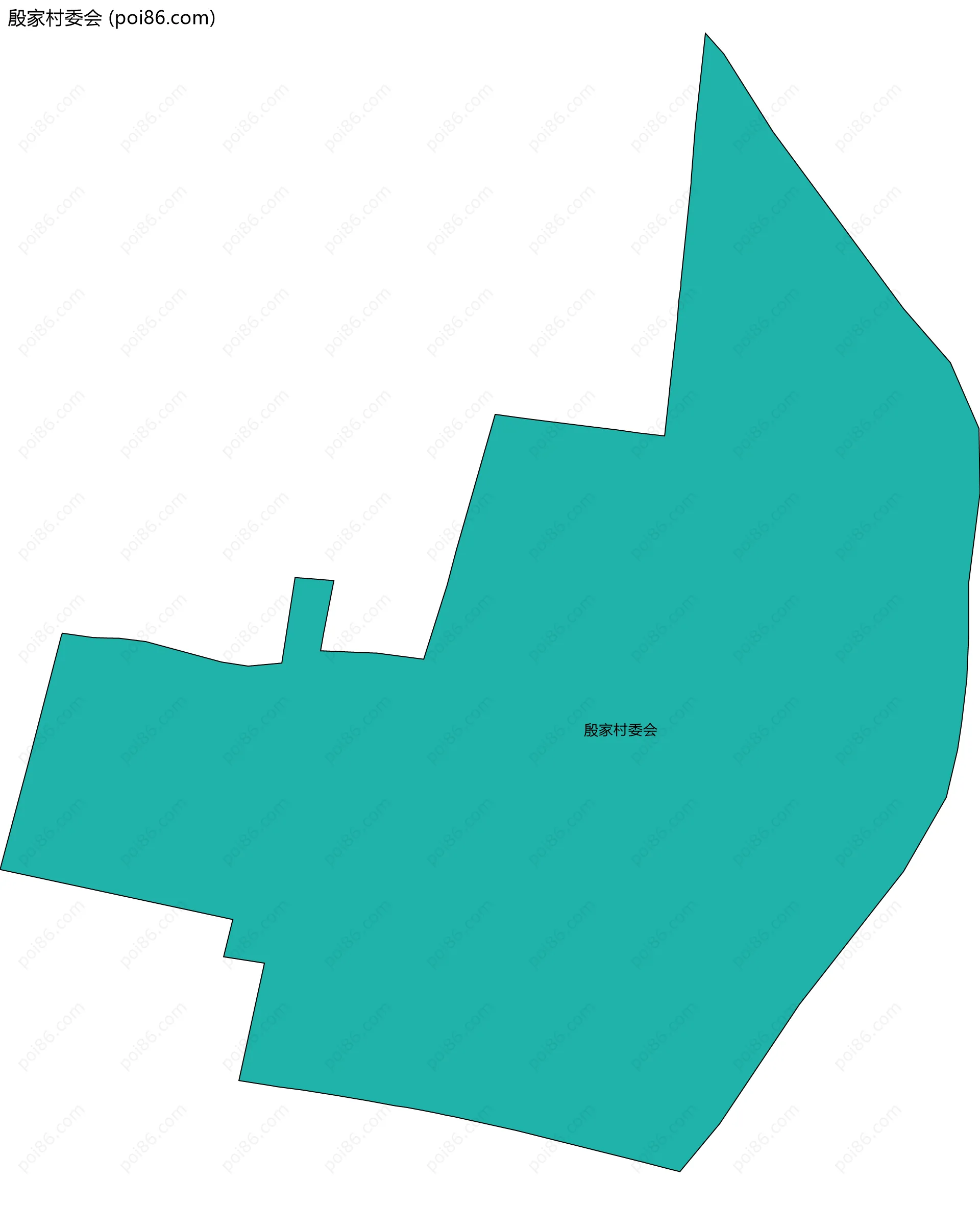 殷家村委会边界地图