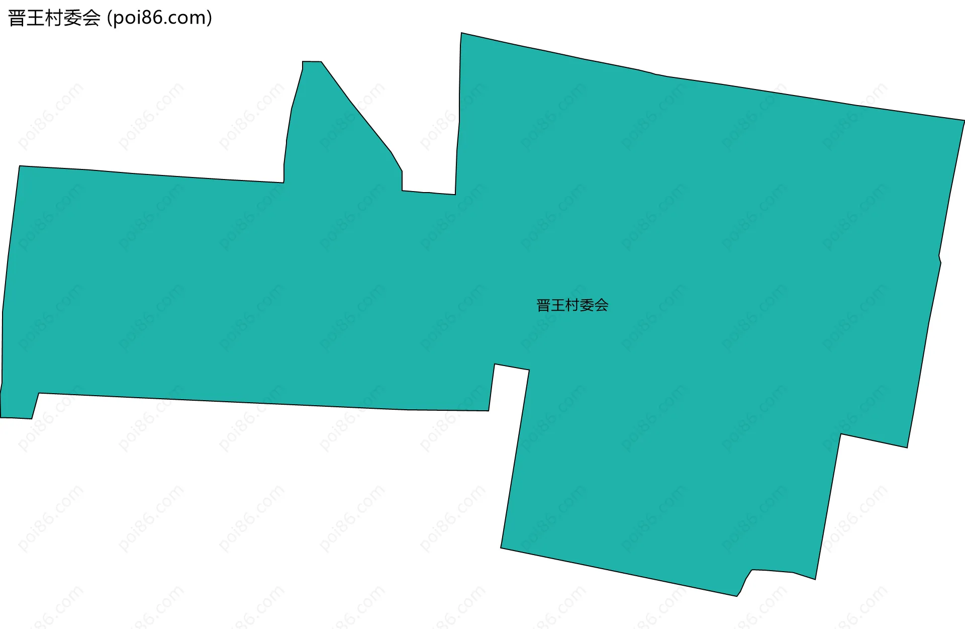 晋王村委会边界地图