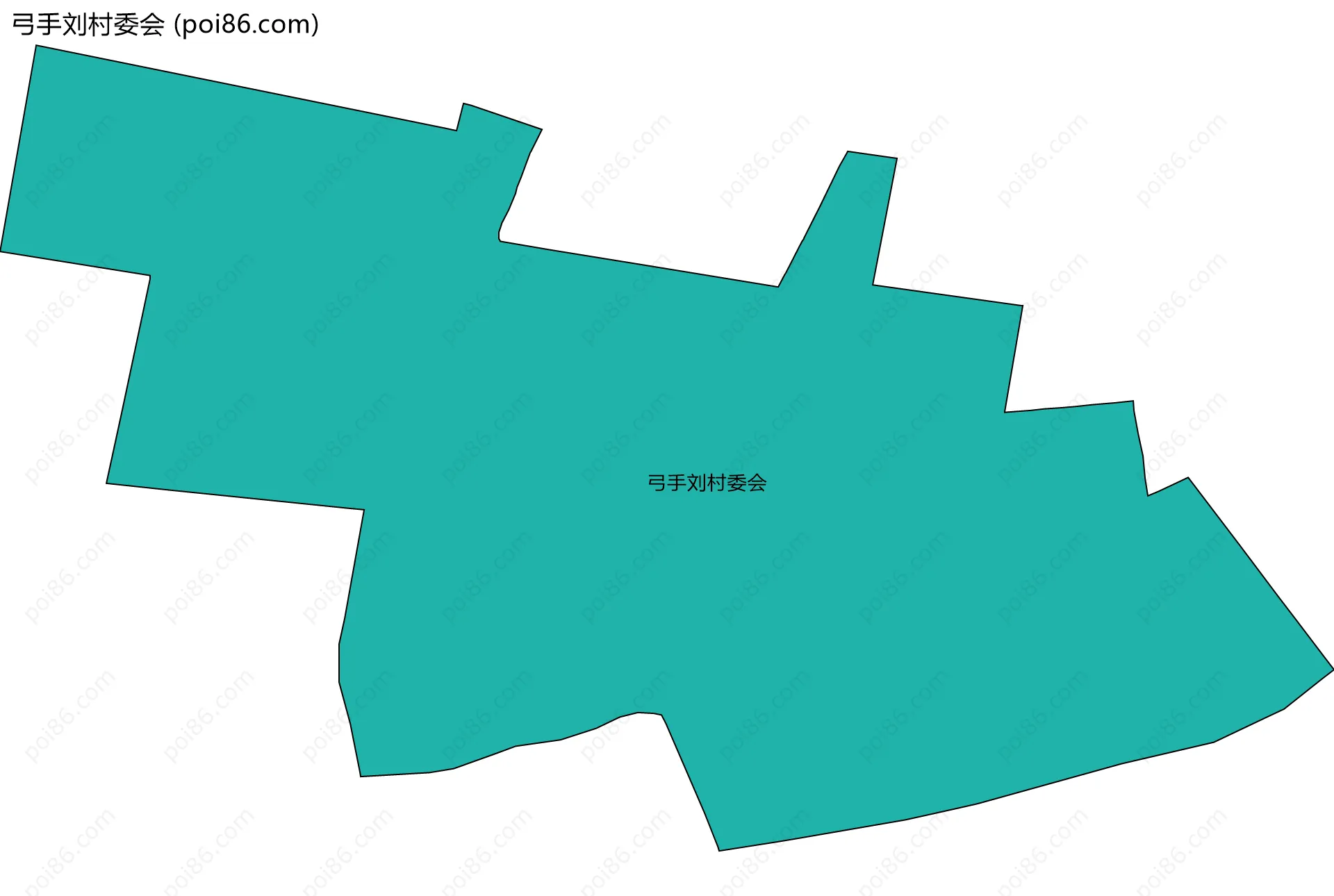 弓手刘村委会边界地图